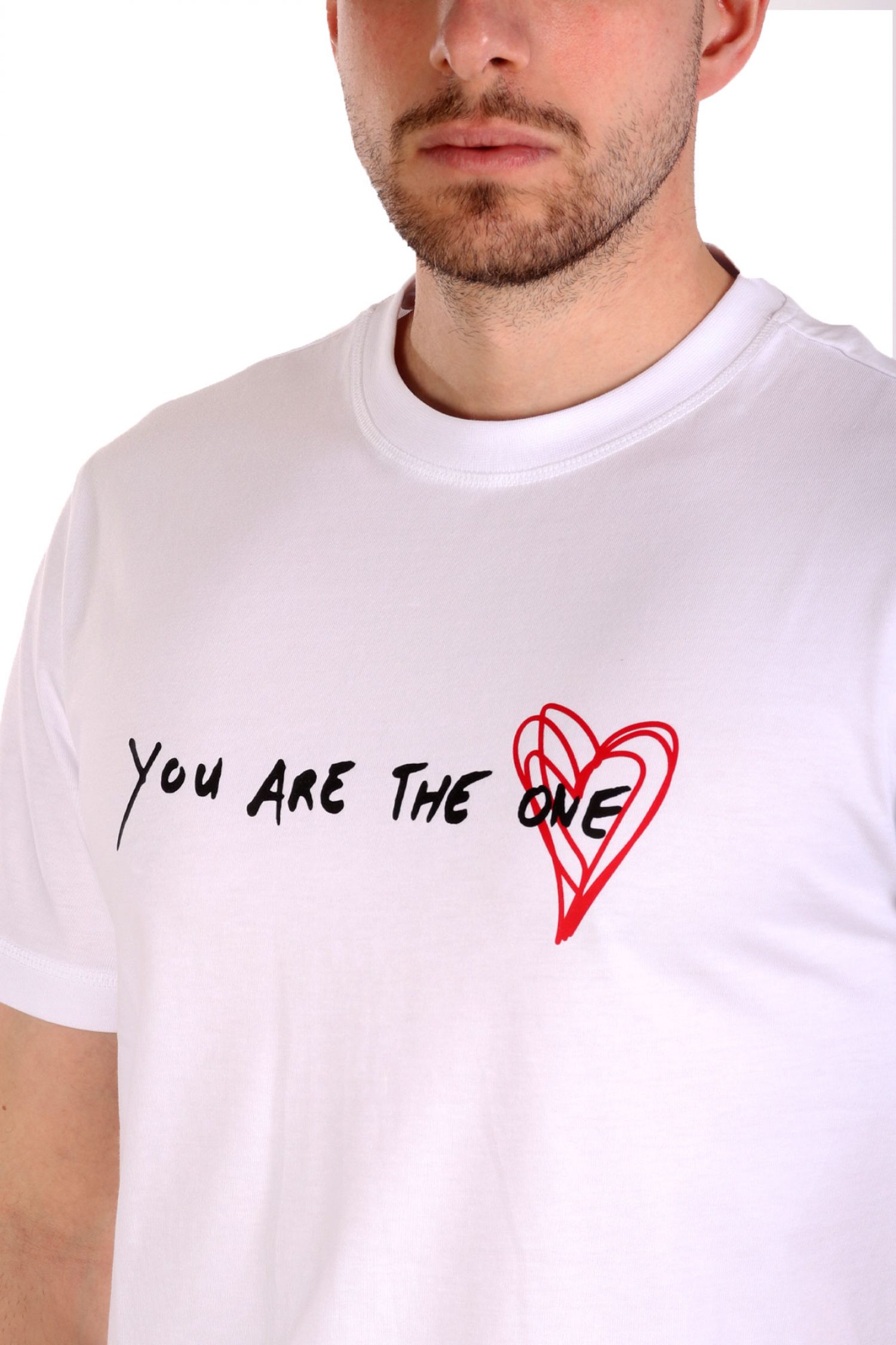 ARMANI 7 T-SHIRT LOGO HEART ΛΕΥΚΟ φωτογραφία