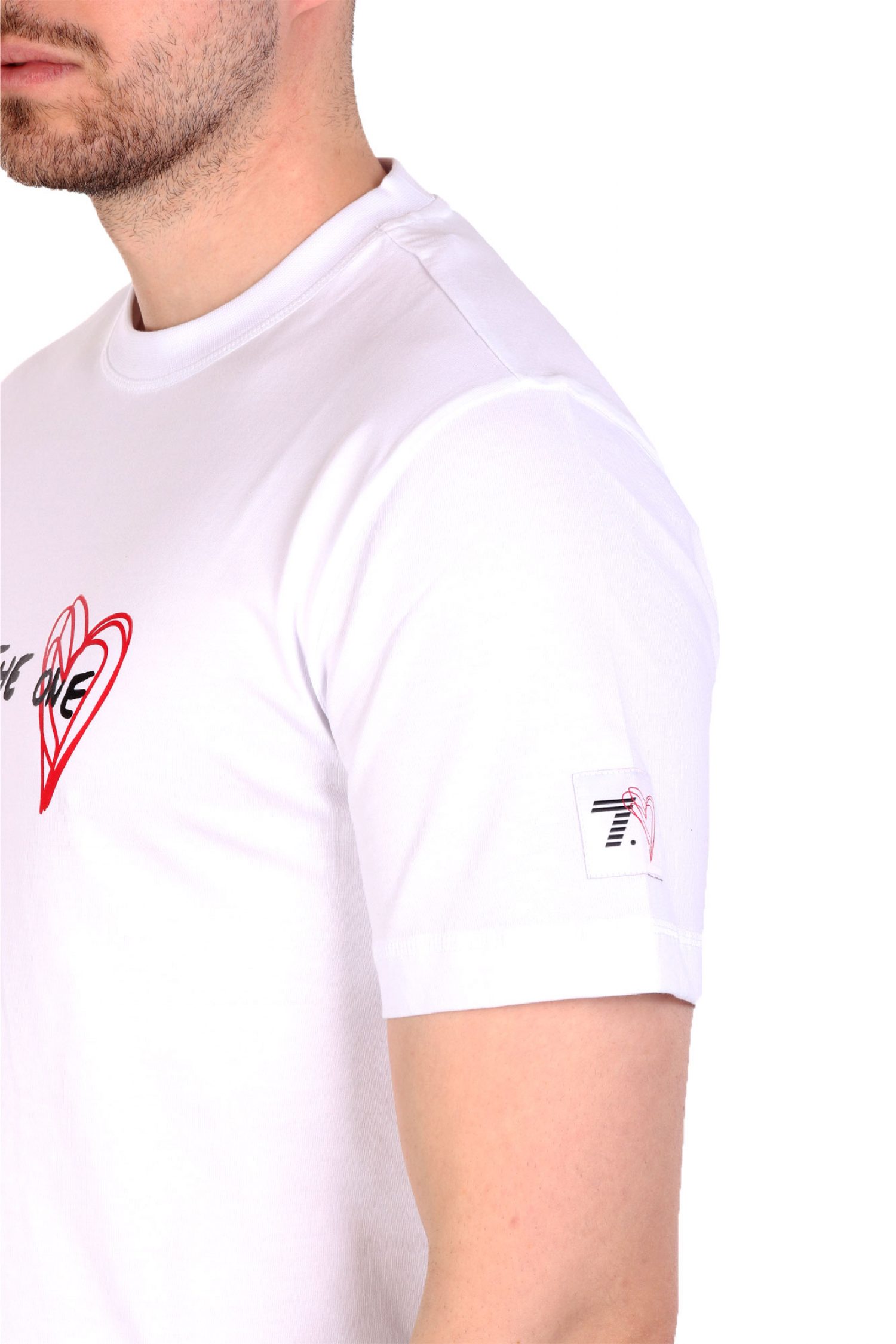 ARMANI 7 T-SHIRT LOGO HEART ΛΕΥΚΟ