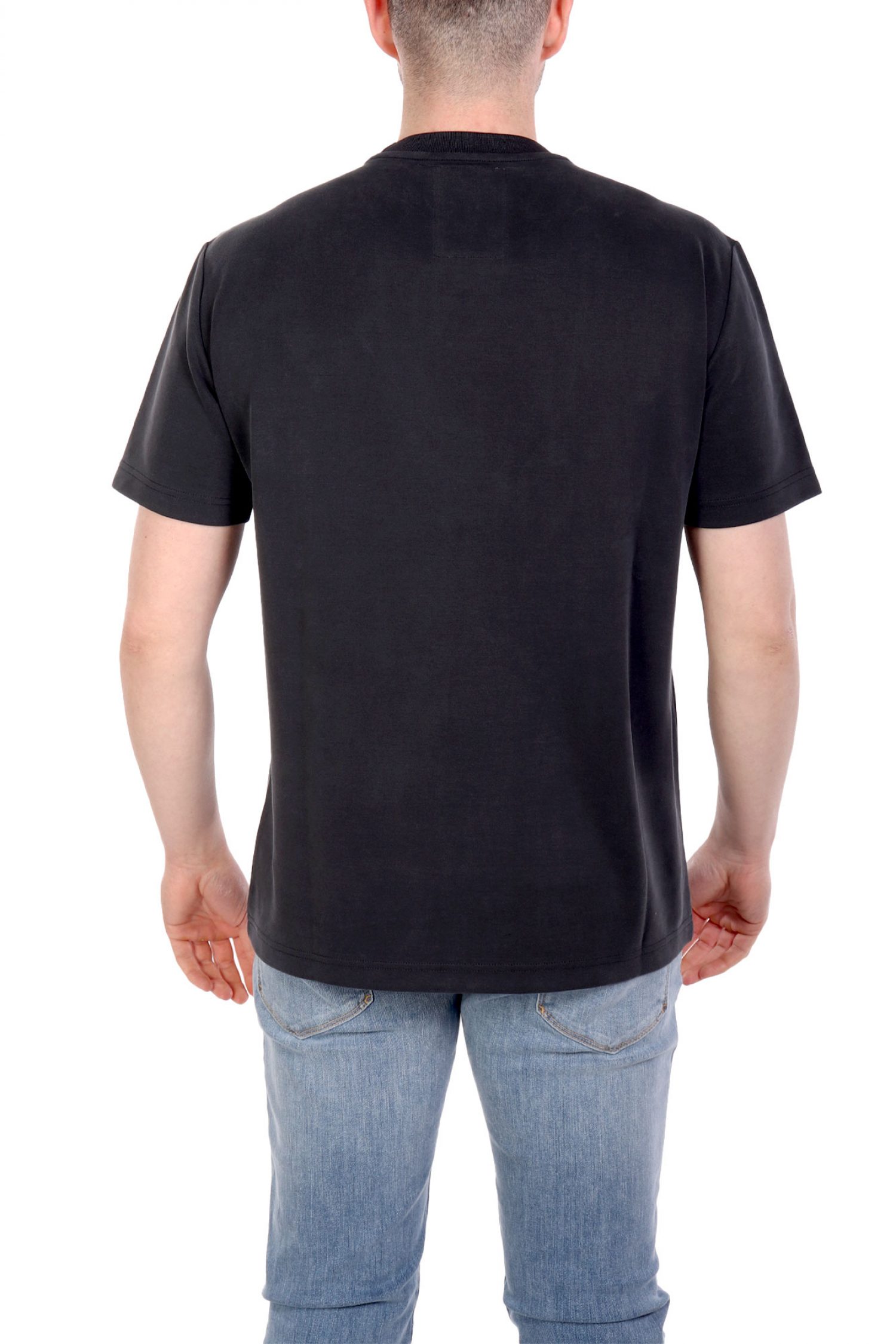 ARMANI 7 T-SHIRT LOGO HEART ΜΑΥΡΟ