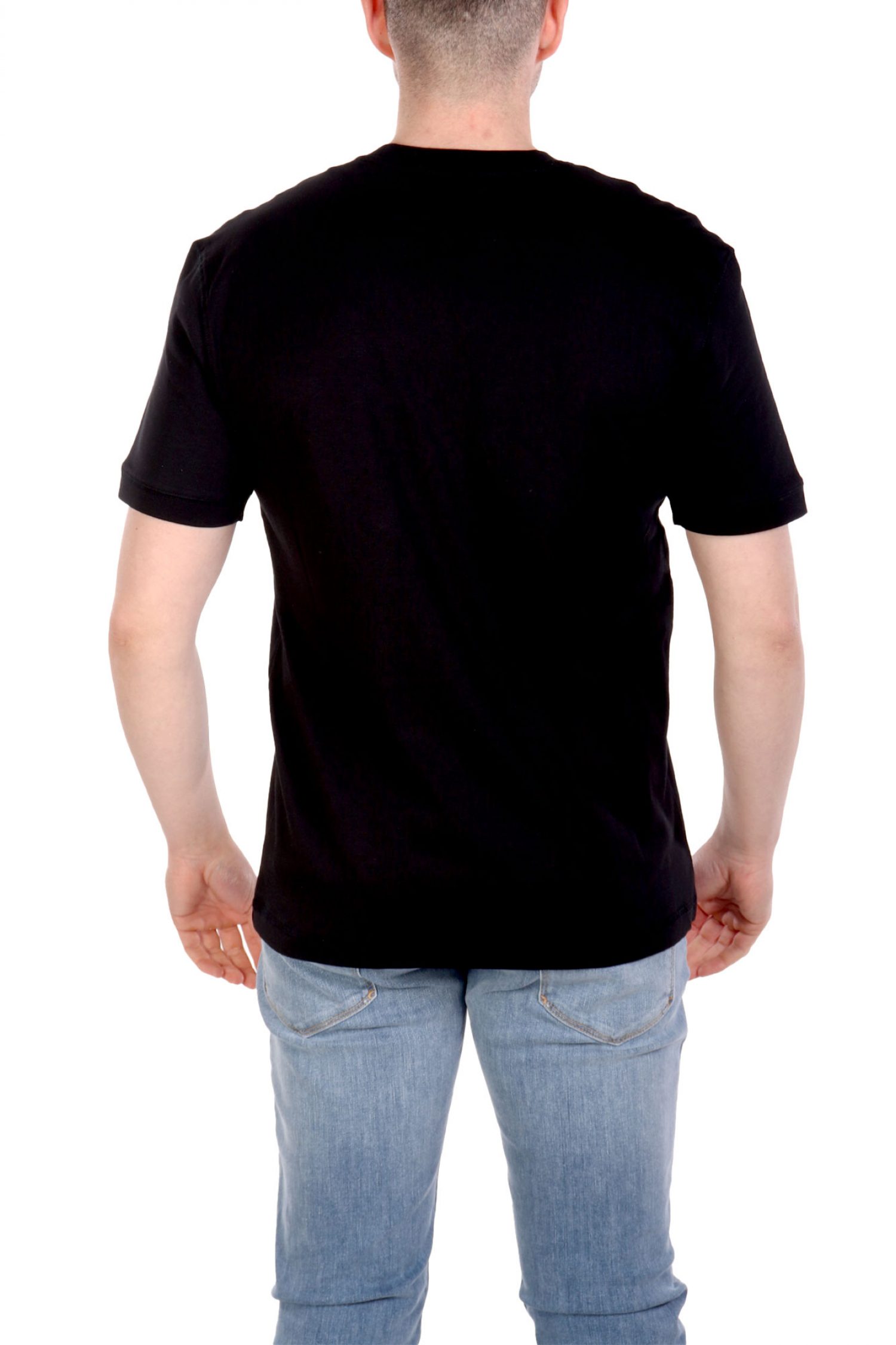 ARMANI 7 T-SHIRT LOGO ΜΑΥΡΟ