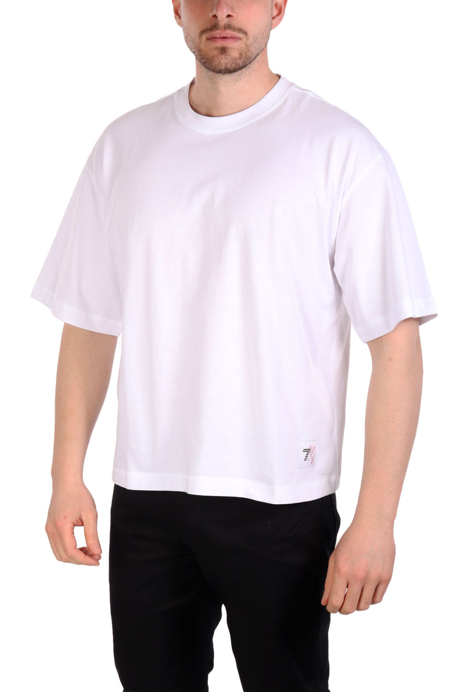 ARMANI 7 T-SHIRT LOGO ΛΕΥΚΟ