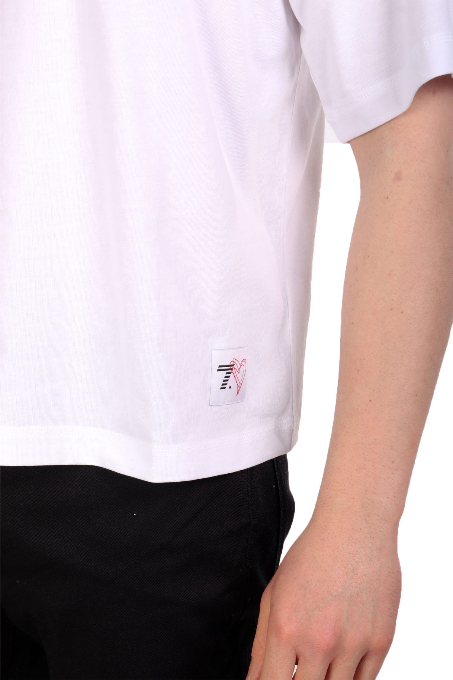 ARMANI 7 T-SHIRT LOGO ΛΕΥΚΟ