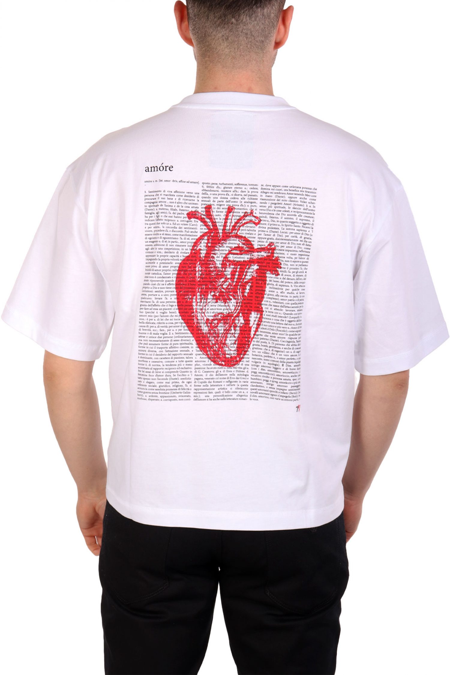 ARMANI 7 T-SHIRT LOGO ΛΕΥΚΟ