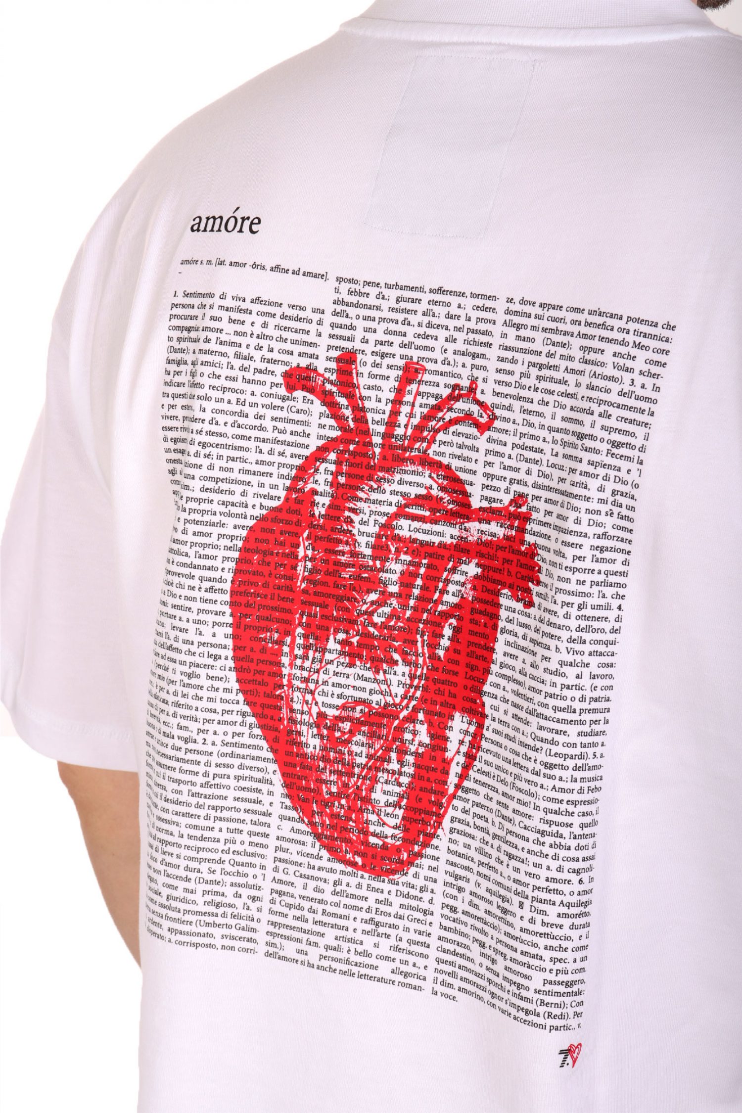 ARMANI 7 T-SHIRT LOGO ΛΕΥΚΟ