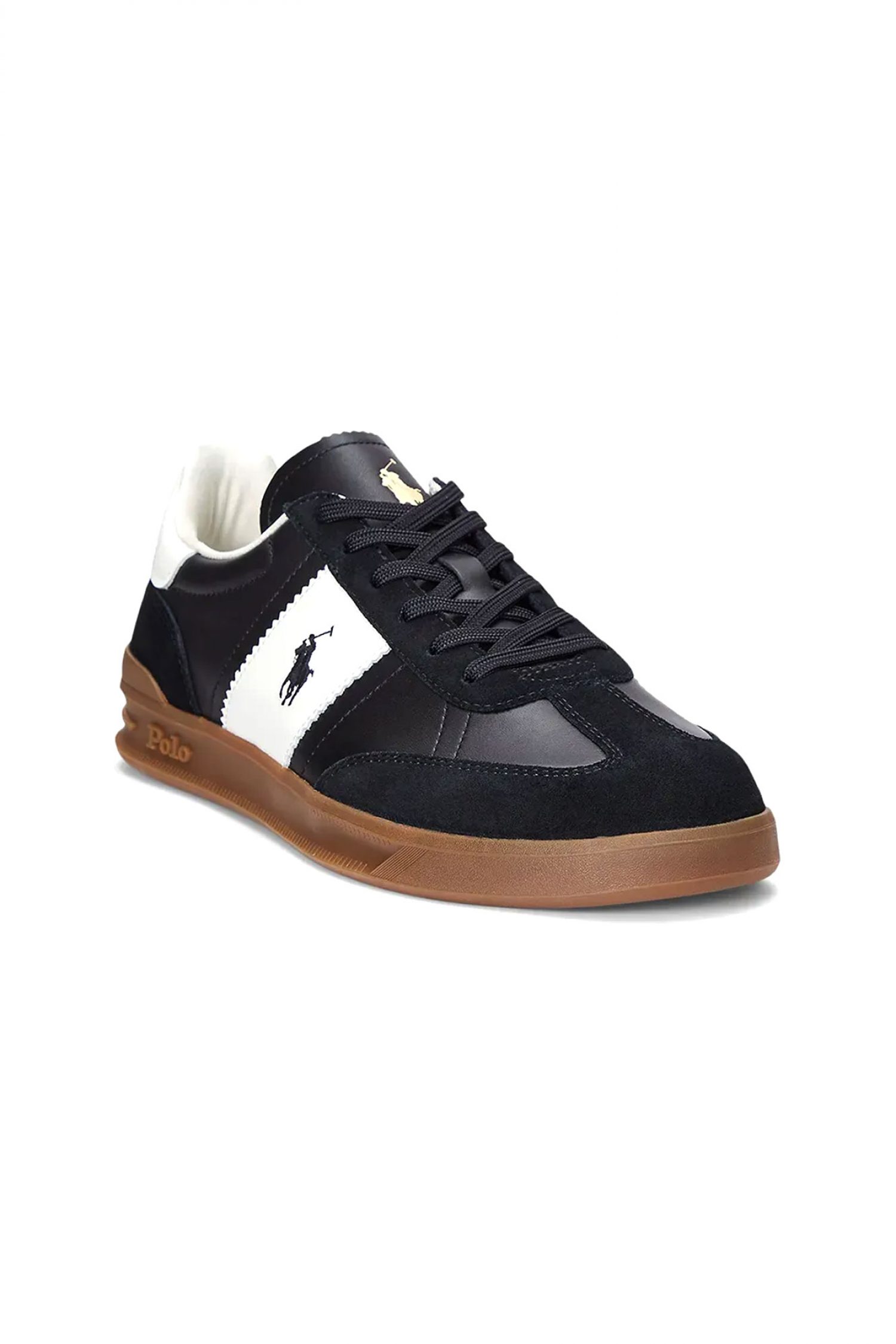 RALPH LAUREN ΠΑΠΟΥΤΣΙΑ SNEAKERS HRT AERA PP-SK-LTL ΜΑΥΡΟ-ΛΕΥΚΟ φωτογραφία