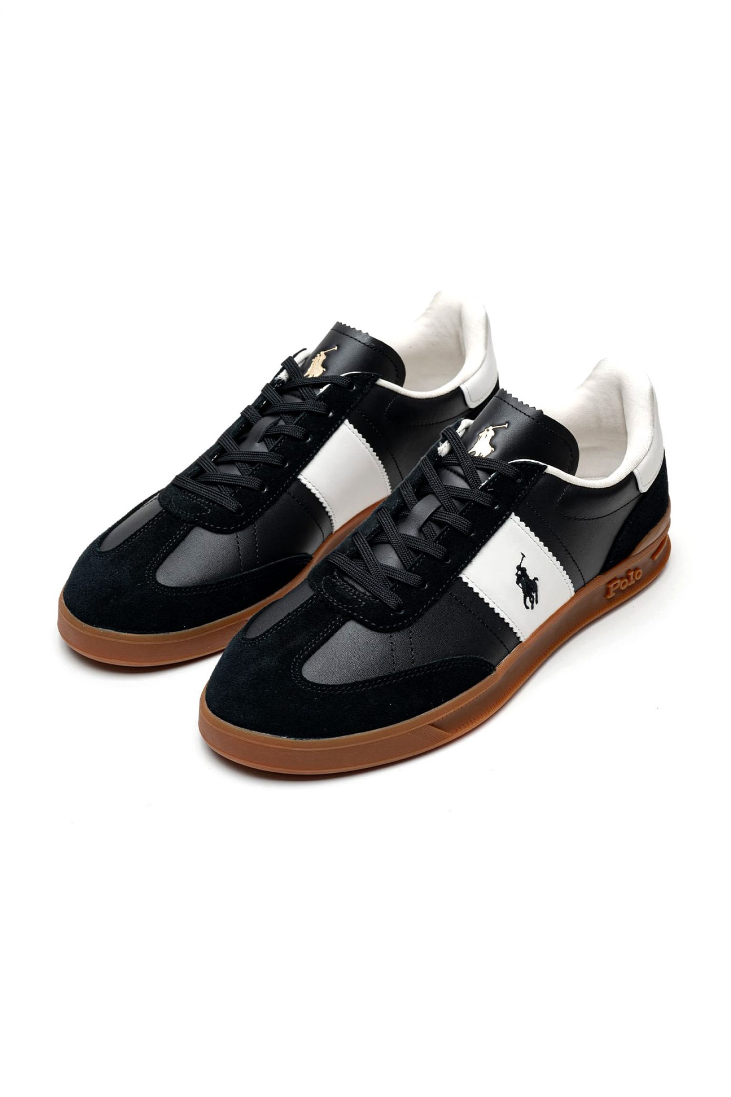 RALPH LAUREN ΠΑΠΟΥΤΣΙΑ SNEAKERS HRT AERA PP-SK-LTL ΜΑΥΡΟ-ΛΕΥΚΟ φωτογραφία
