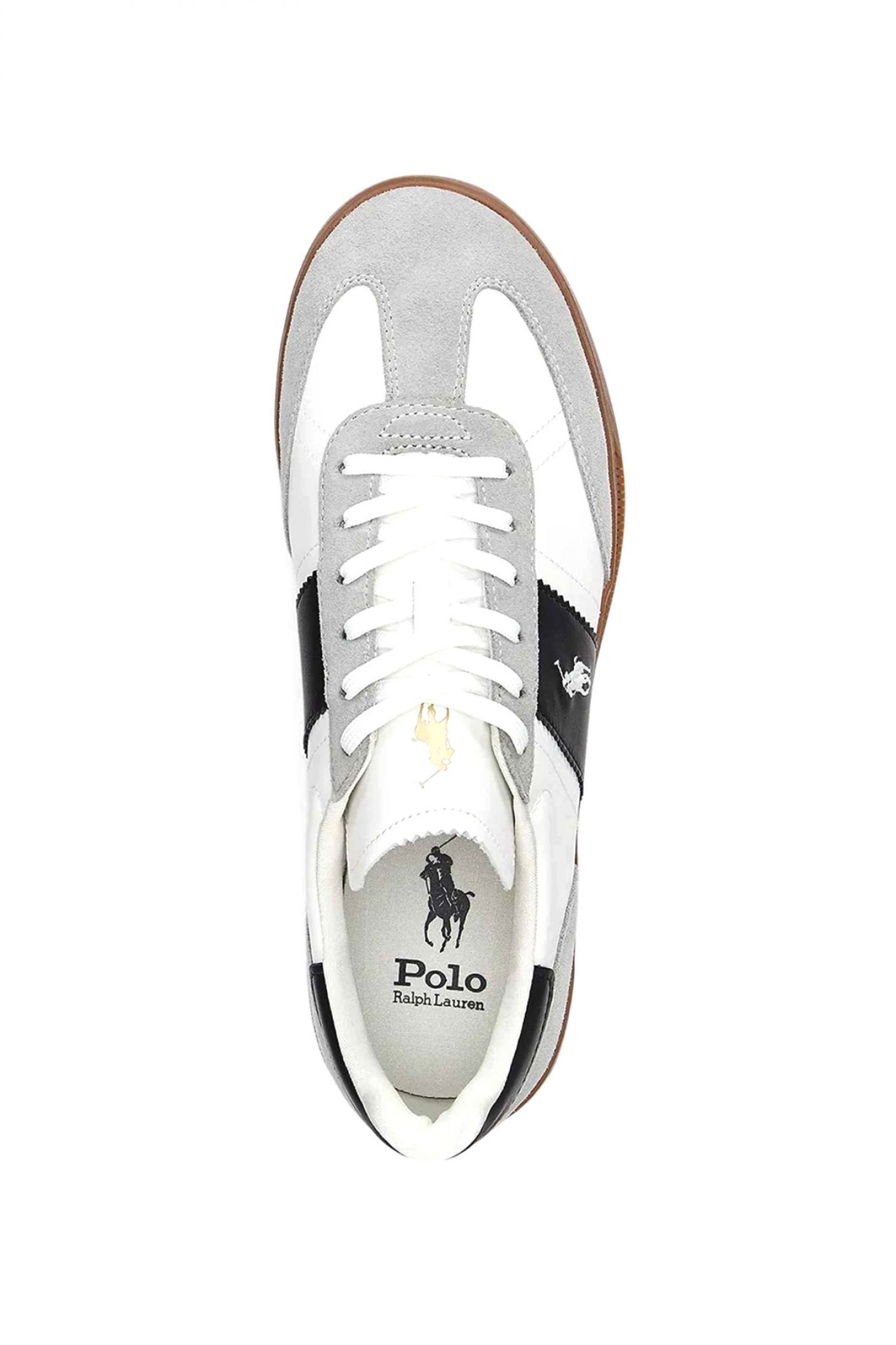 RALPH LAUREN ΠΑΠΟΥΤΣΙΑ SNEAKERS HRT AERA PP-SK-LTL ΛΕΥΚΟ-ΜΑΥΡΟ-ΓΚΡΙ φωτογραφία