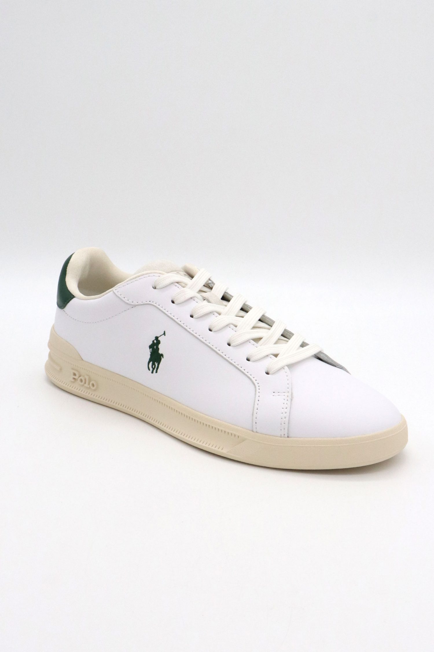 RALPH LAUREN ΠΑΠΟΥΤΣΙΑ SNEAKERS HRT II SK-LTL ΛΕΥΚΟ-ΠΡΑΣΙΝΟ φωτογραφία