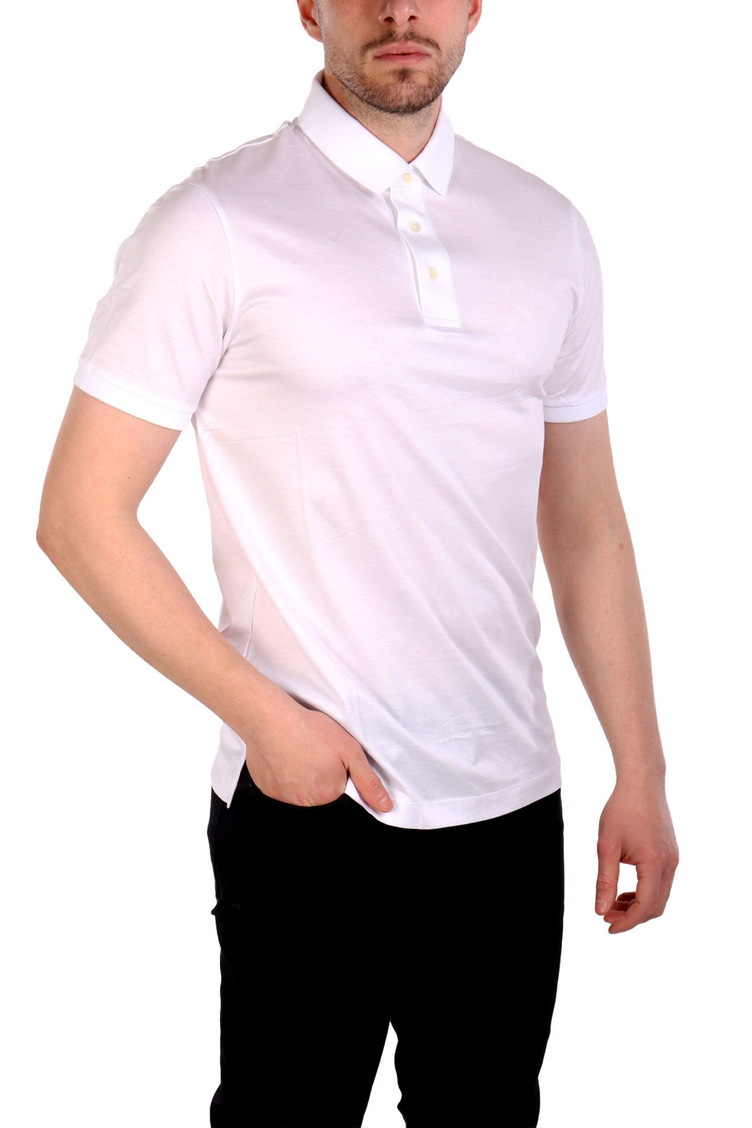 EMPORIO ARMANI POLO LOGO ΛΕΥΚΟ