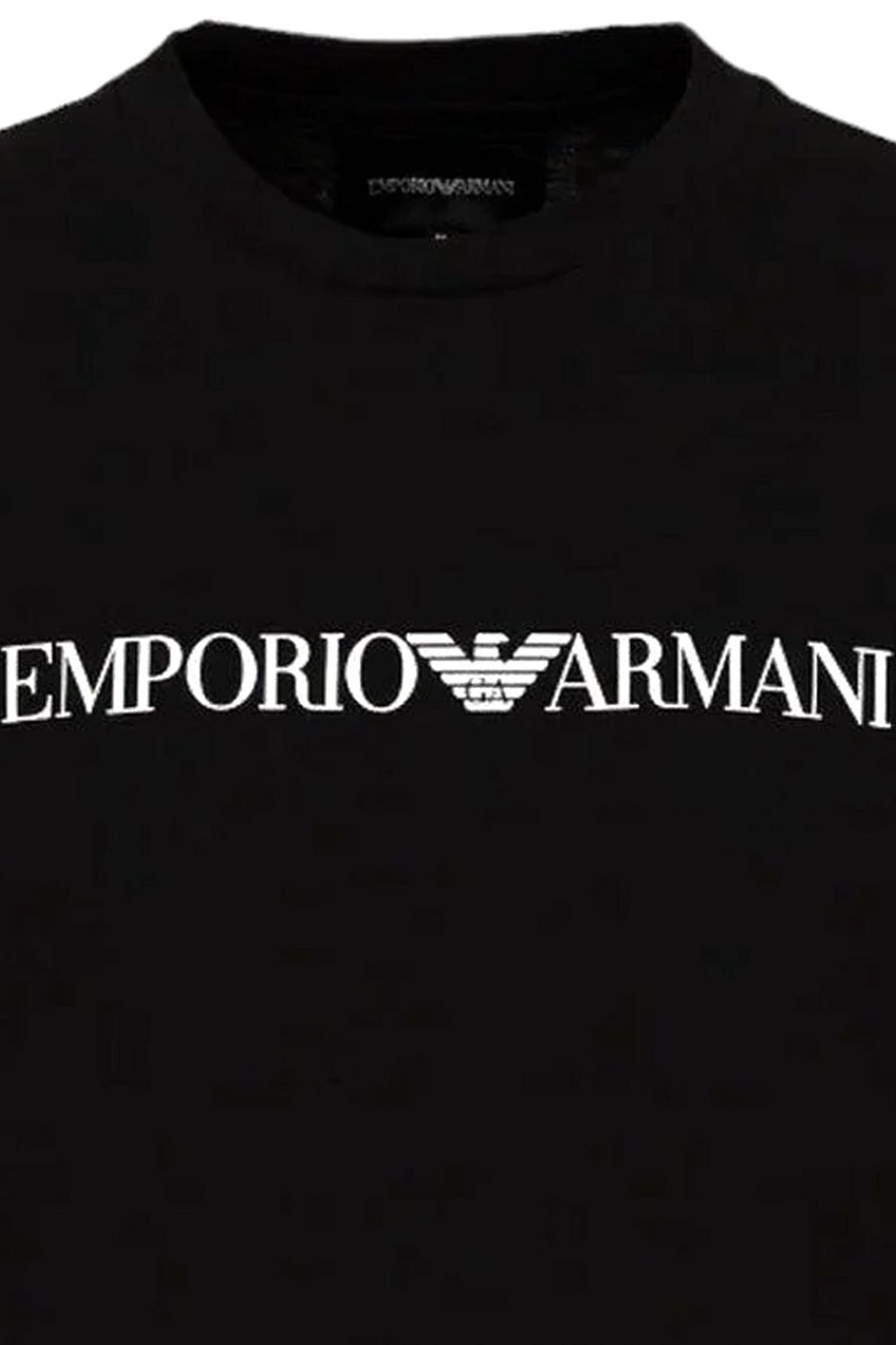 EMPORIO ARMANI T-SHIRT LOGO ΜΑΥΡΟ