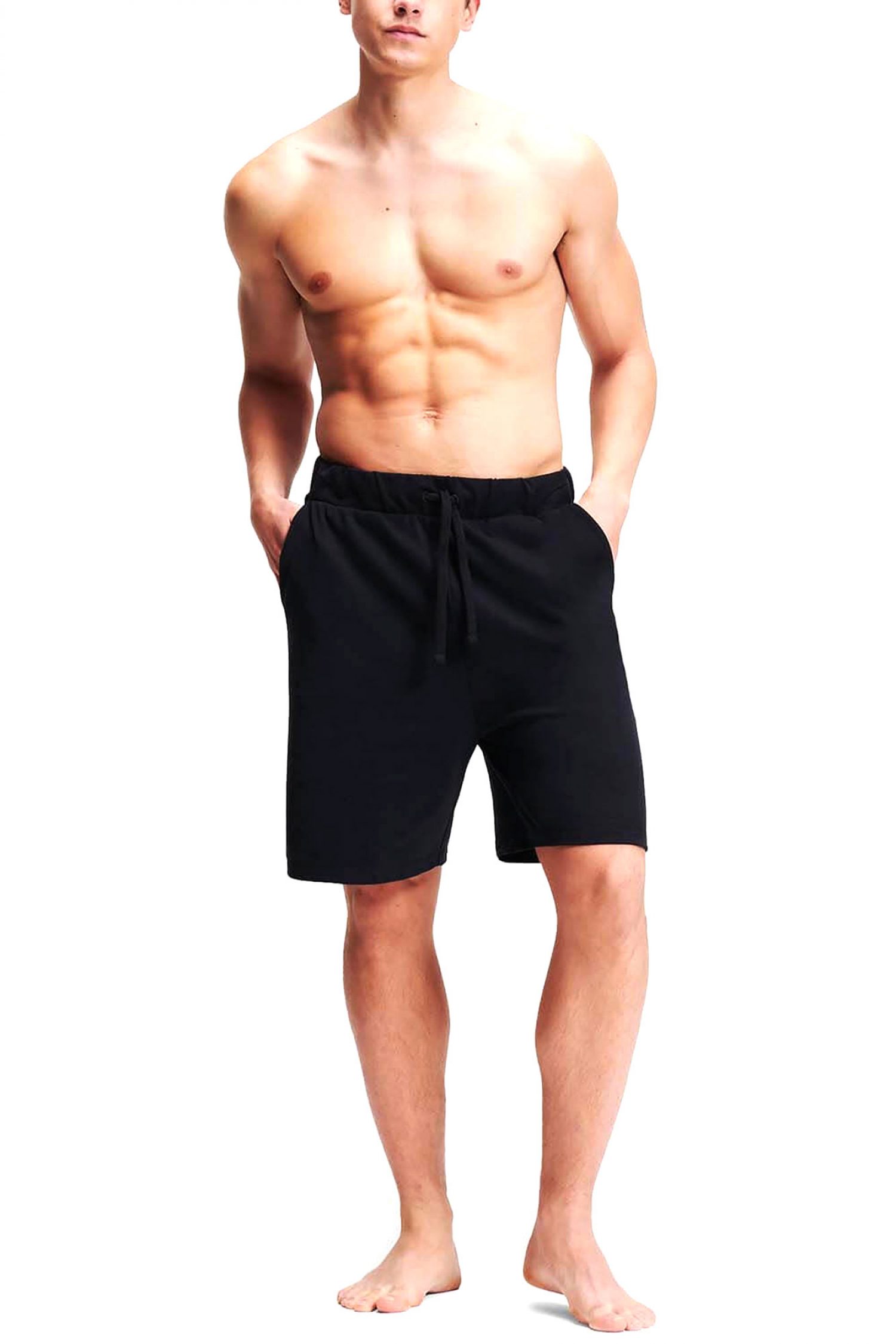 KARL LAGERFELD ΒΕΡΜΟΥΔΑ ΦΟΥΤΕΡ ELONGATED LOGO SHORTS ΜΑΥΡΟ φωτογραφία