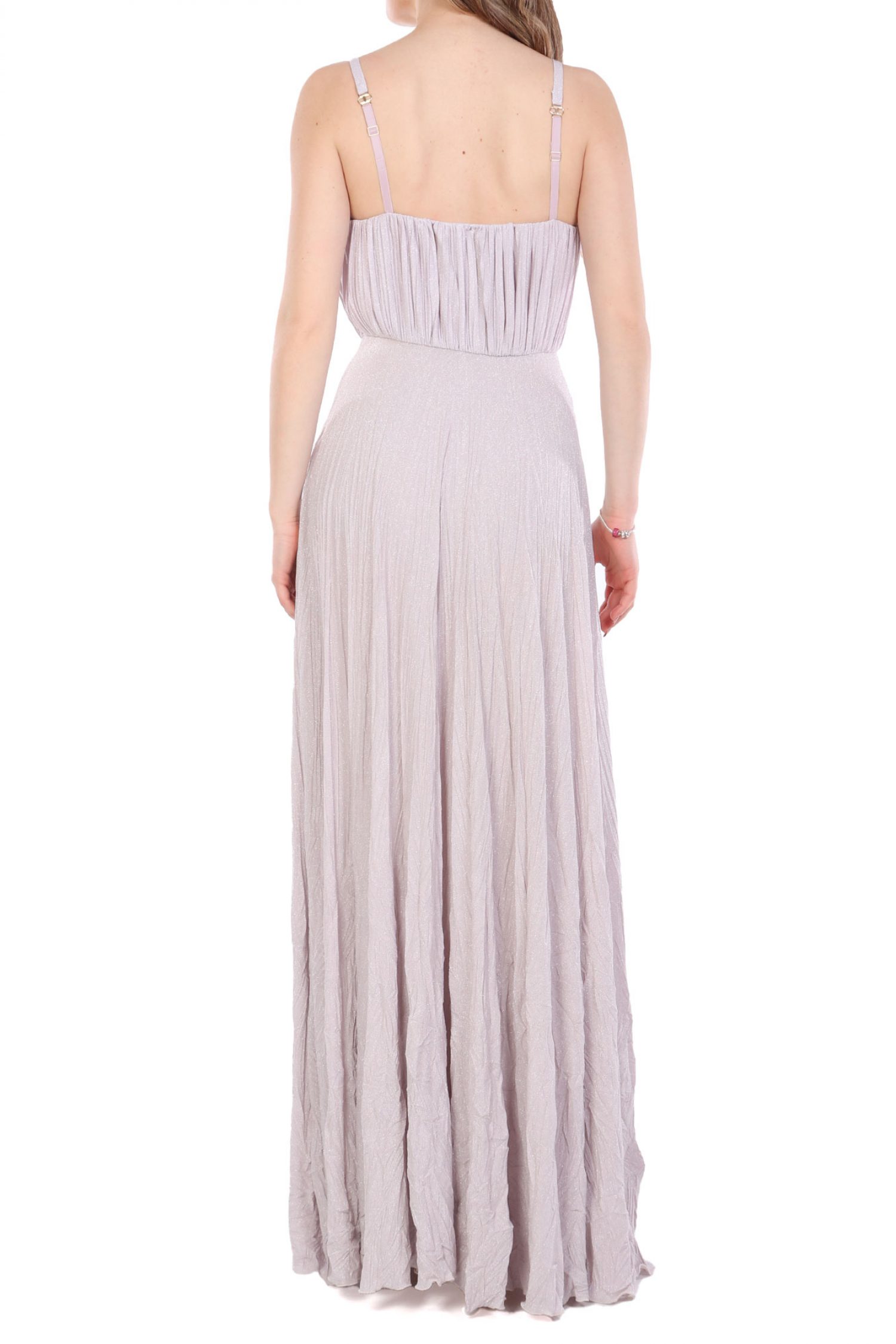 ELISABETTA FRANCHI ΦΟΡΕΜΑ MAXI ΠΛΙΣΕ ΛΙΛΑ φωτογραφία