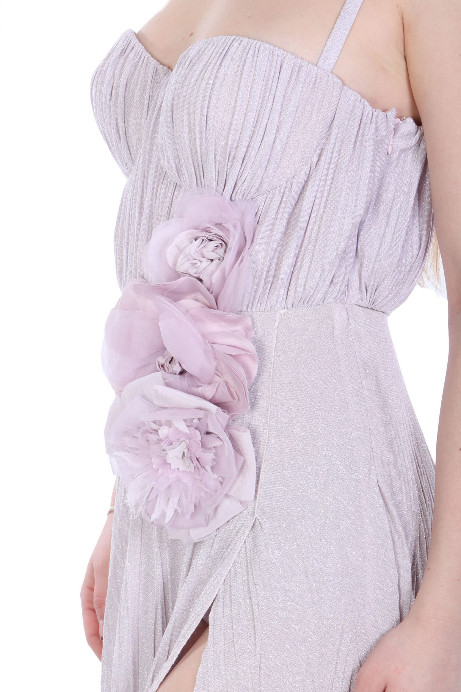 ELISABETTA FRANCHI ΦΟΡΕΜΑ MAXI ΠΛΙΣΕ ΛΙΛΑ φωτογραφία