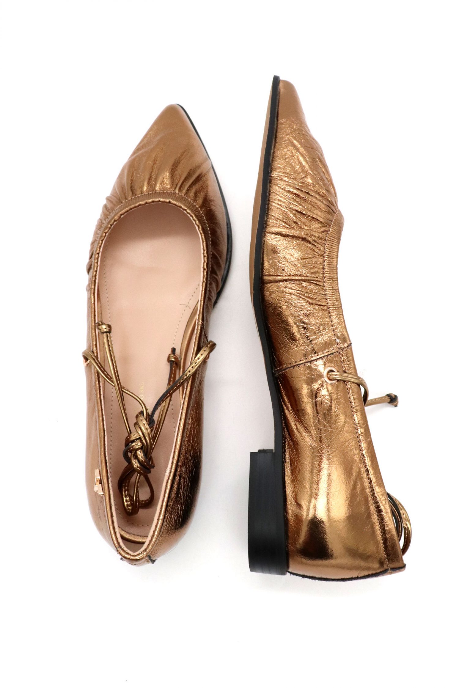 V 19.69 ΠΑΠΟΥΤΣΙΑ MΠΑΛΑΡΙΝΕΣ LOGO ΜΠΡΟΝΖΕ