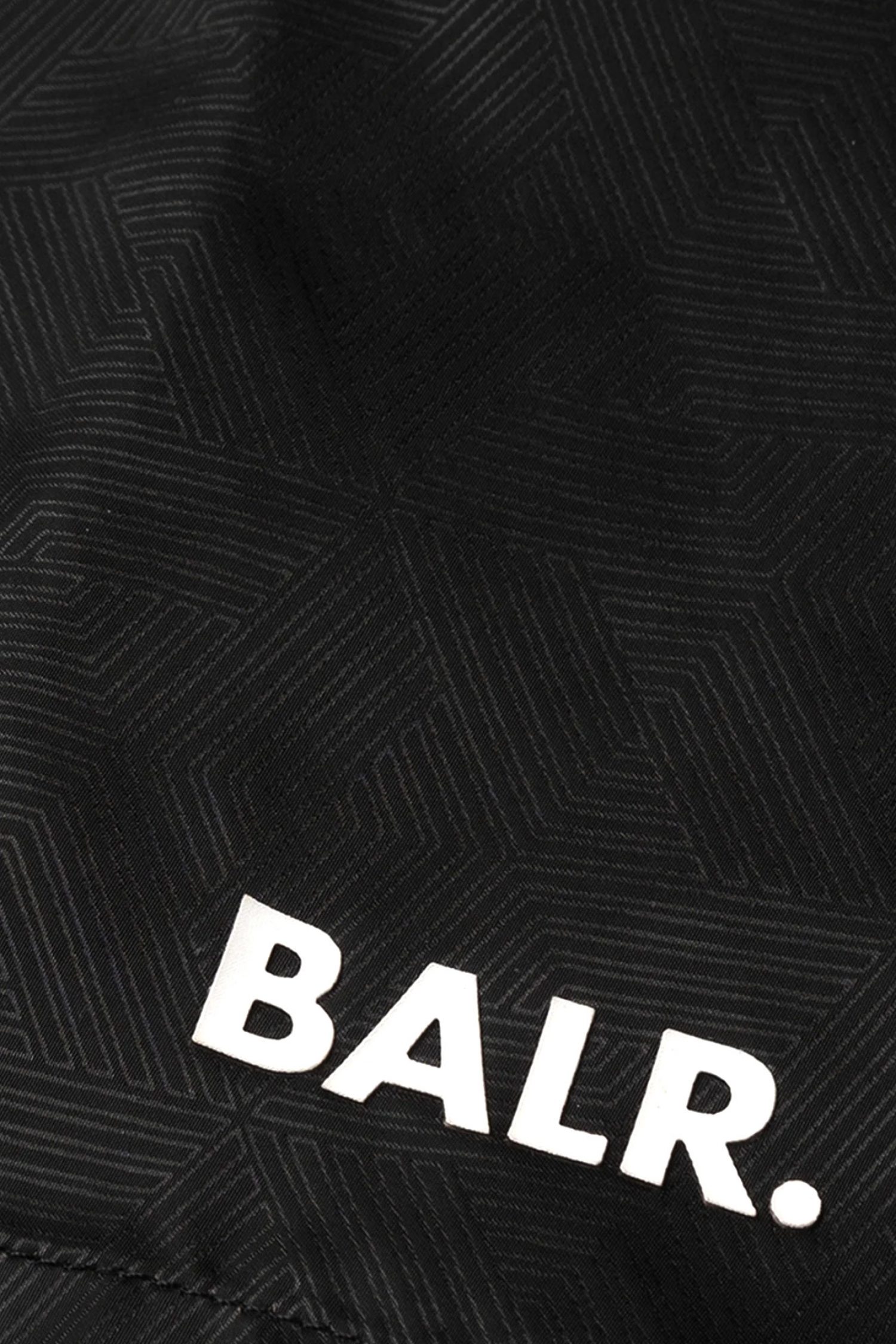 BALR. ΜΑΓΙΩ MONOGRAM SWIMSHORTS SPACE LOGO ΜΑΥΡΟ