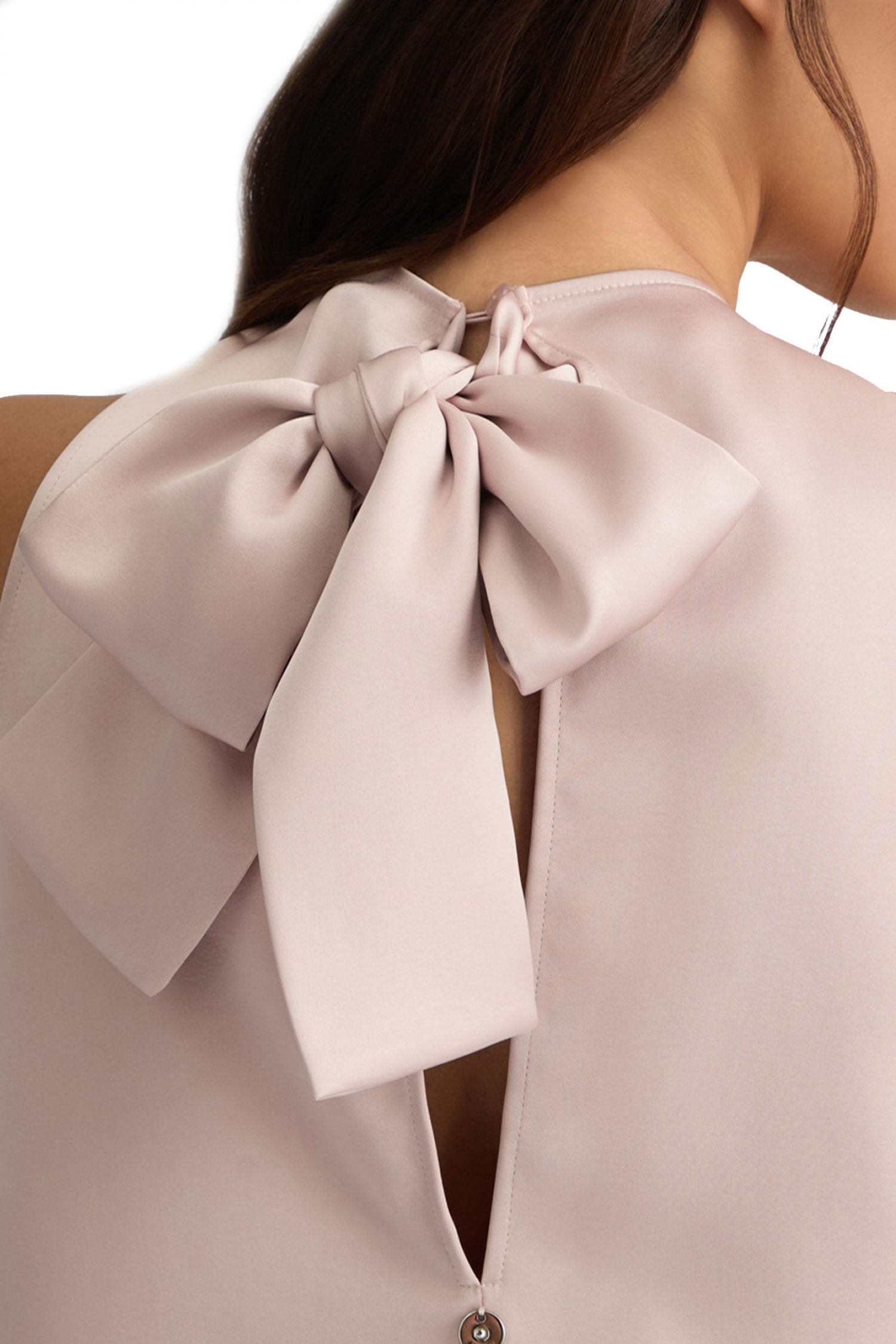 LIU-JO TOP ΣΑΤΕΝ ΔΕΣΙΜΟ ΠΙΣΩ ΑΠΑΛΟ ΡΟΖ φωτογραφία