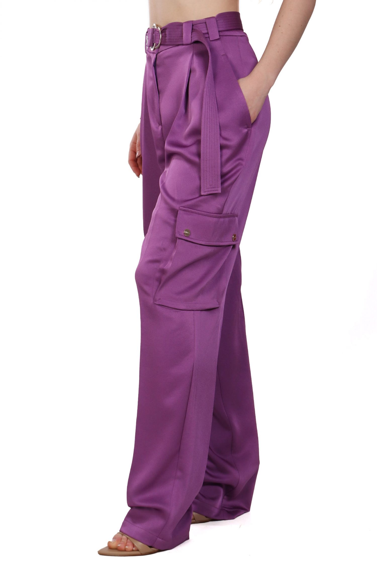 LIU JO BETTER ΠΑΝΤΕΛΟΝΙ CARGO ΣΑΤΕΝ ΜΕ ΖΩΝΗ ΜΩΒ