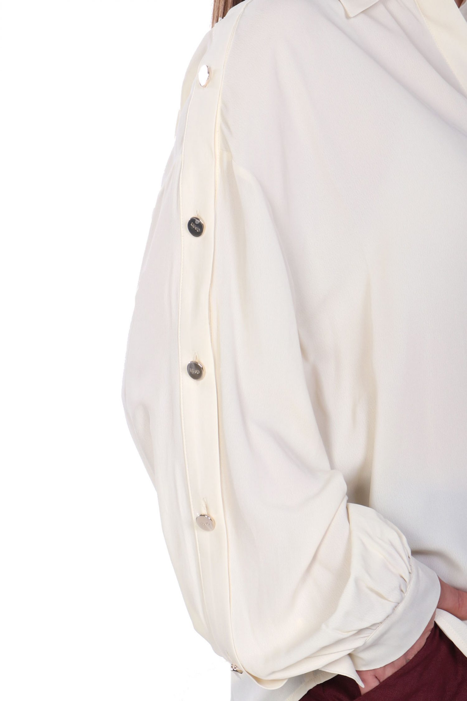 LIU -JO ΠΟΥΚΑΜΙΣΟ ΚΟΥΜΠΙΑ ΣΤΑ ΜΑΝΙΚΙΑ ΑΠΑΛΟ ΚΙΤΡΙΝΟ