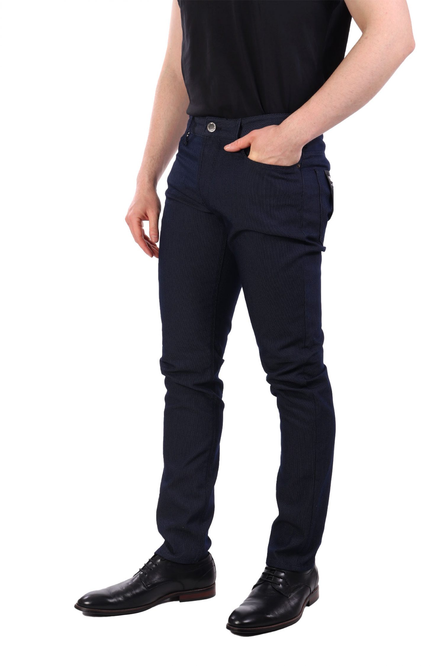 EMPORIO ARMANI ΠΑΝΤΕΛΟΝΙ 5ΤΣΕΠΟ ΜΙΚΡΟΣΧΕΔΙΟ J06 SLIM FIT ΜΠΛΕ