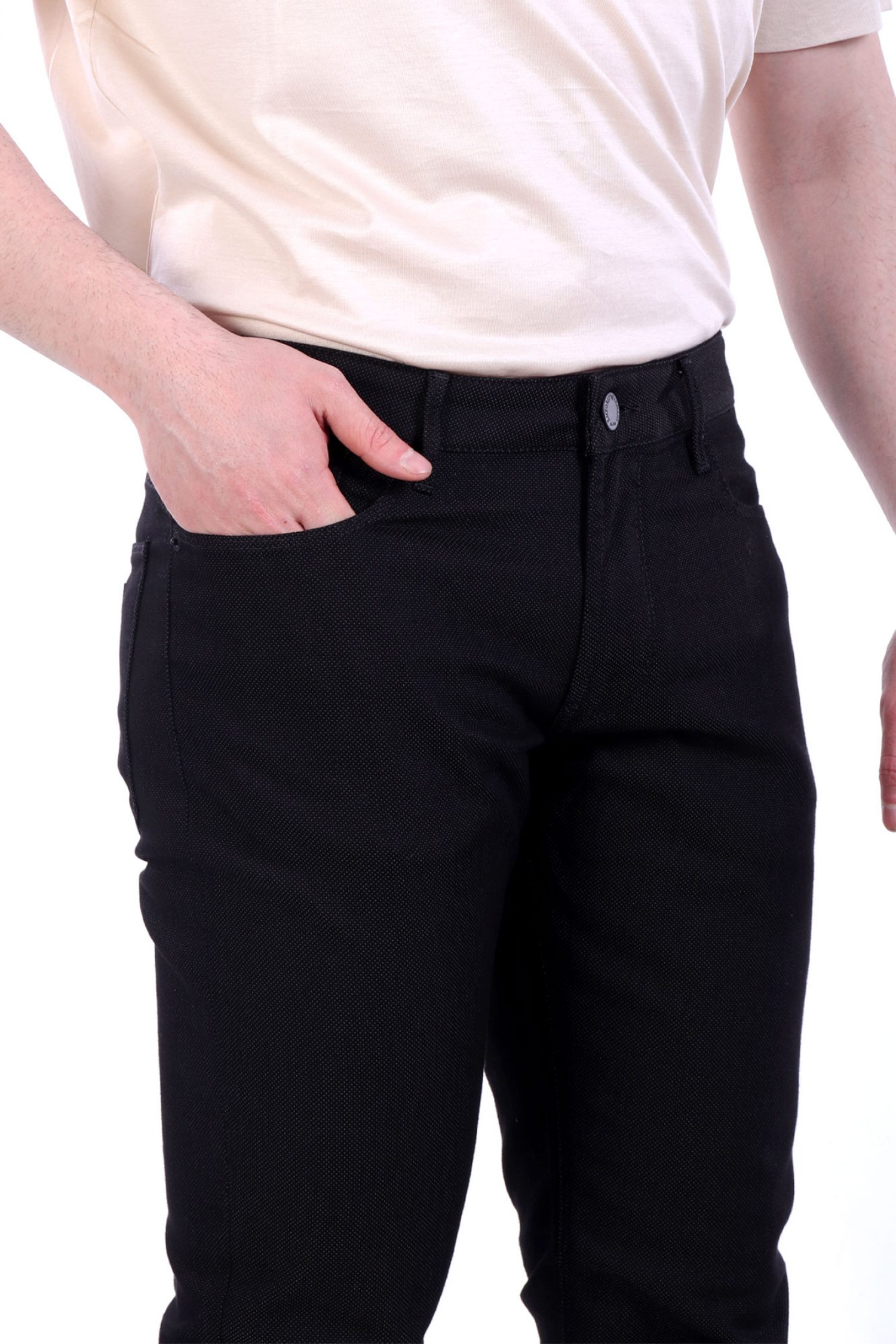 EMPORIO ARMANI ΠΑΝΤΕΛΟΝΙ 5ΤΣΕΠΟ ΜΙΚΡΟΣΧΕΔΙΟ J06 SLIM FIT ΜΑΥΡΟ