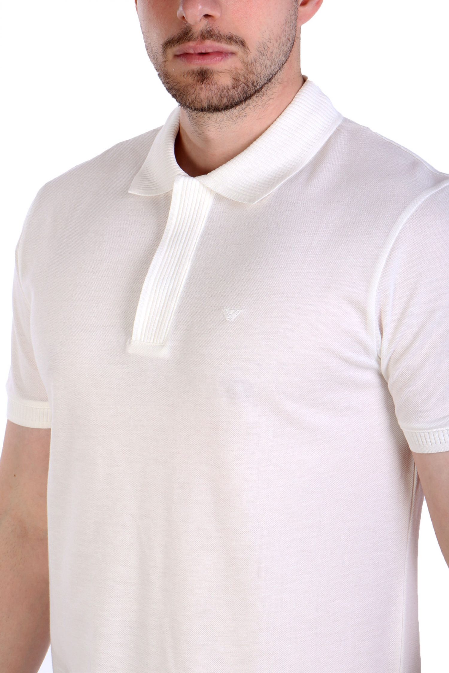 EMPORIO ARMANI POLO LOGO ΥΠΟΛΕΥΚΟ φωτογραφία