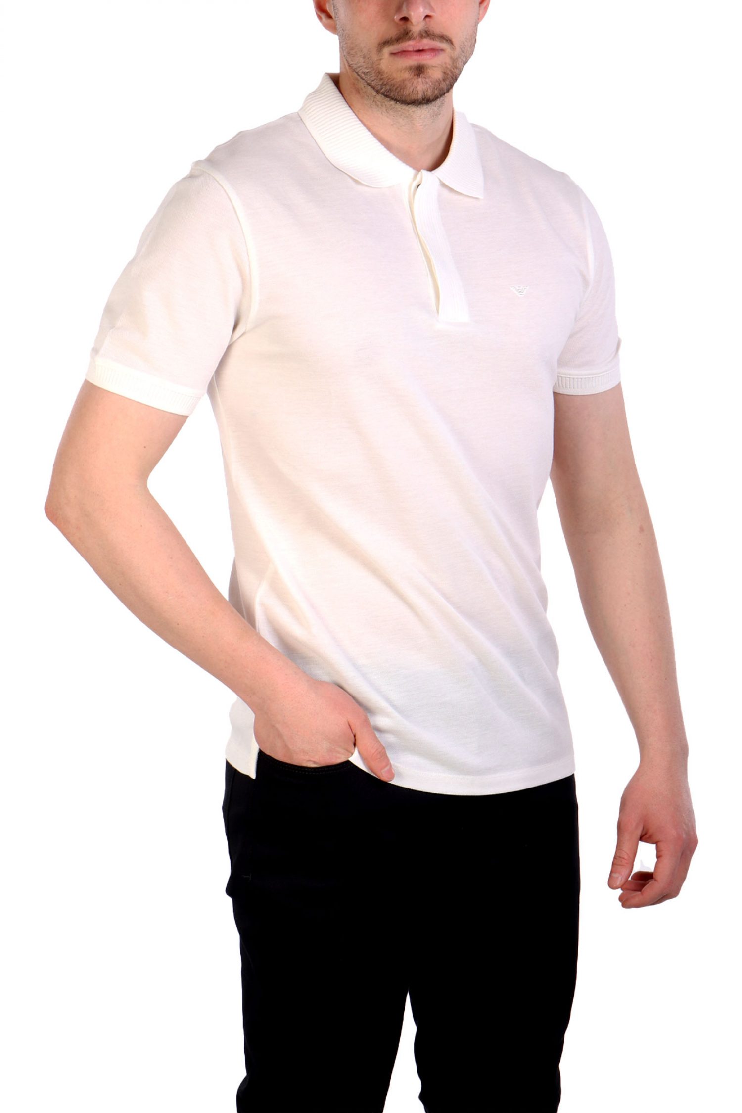 EMPORIO ARMANI POLO LOGO ΥΠΟΛΕΥΚΟ