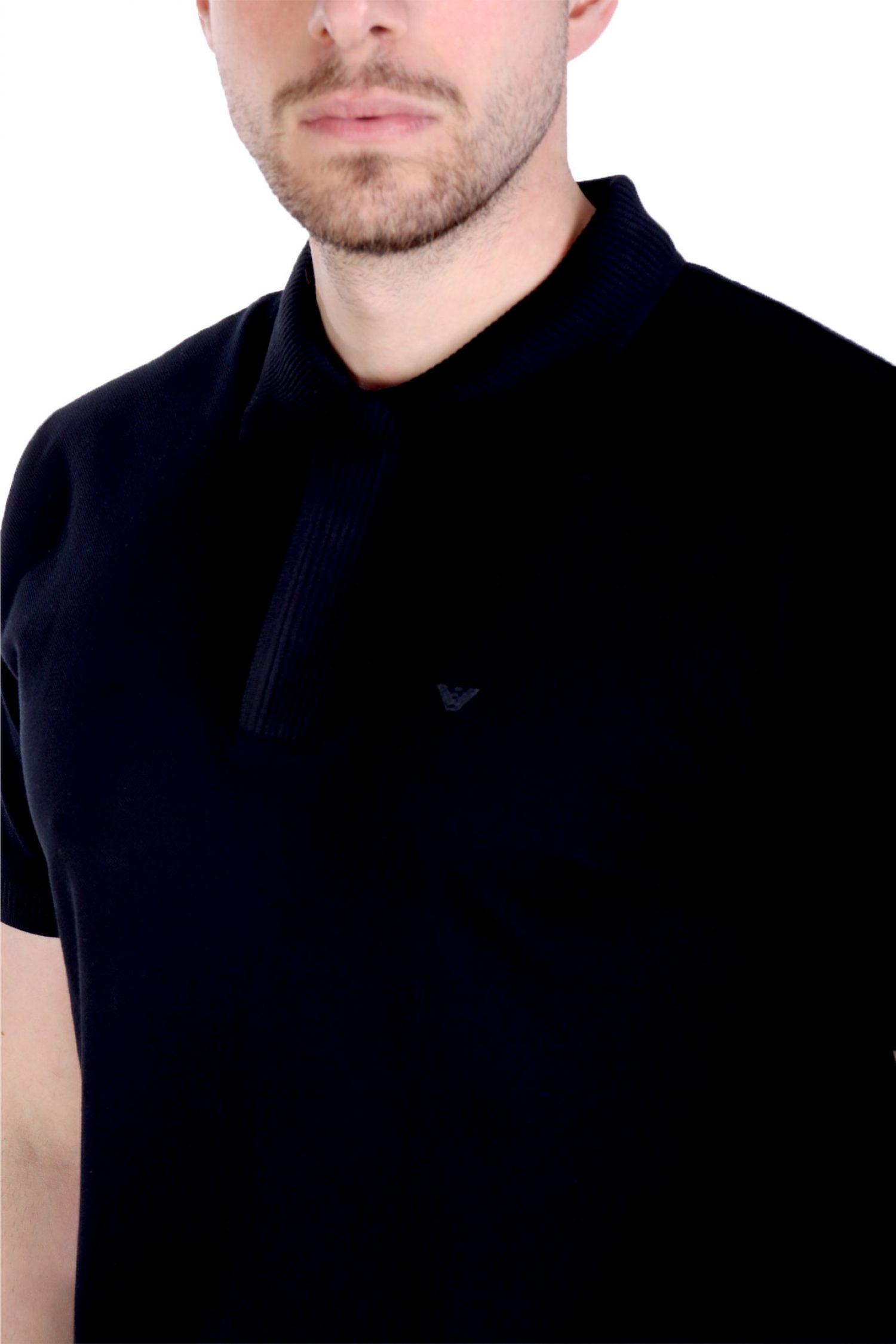 EMPORIO ARMANI POLO LOGO ΜΠΛΕ