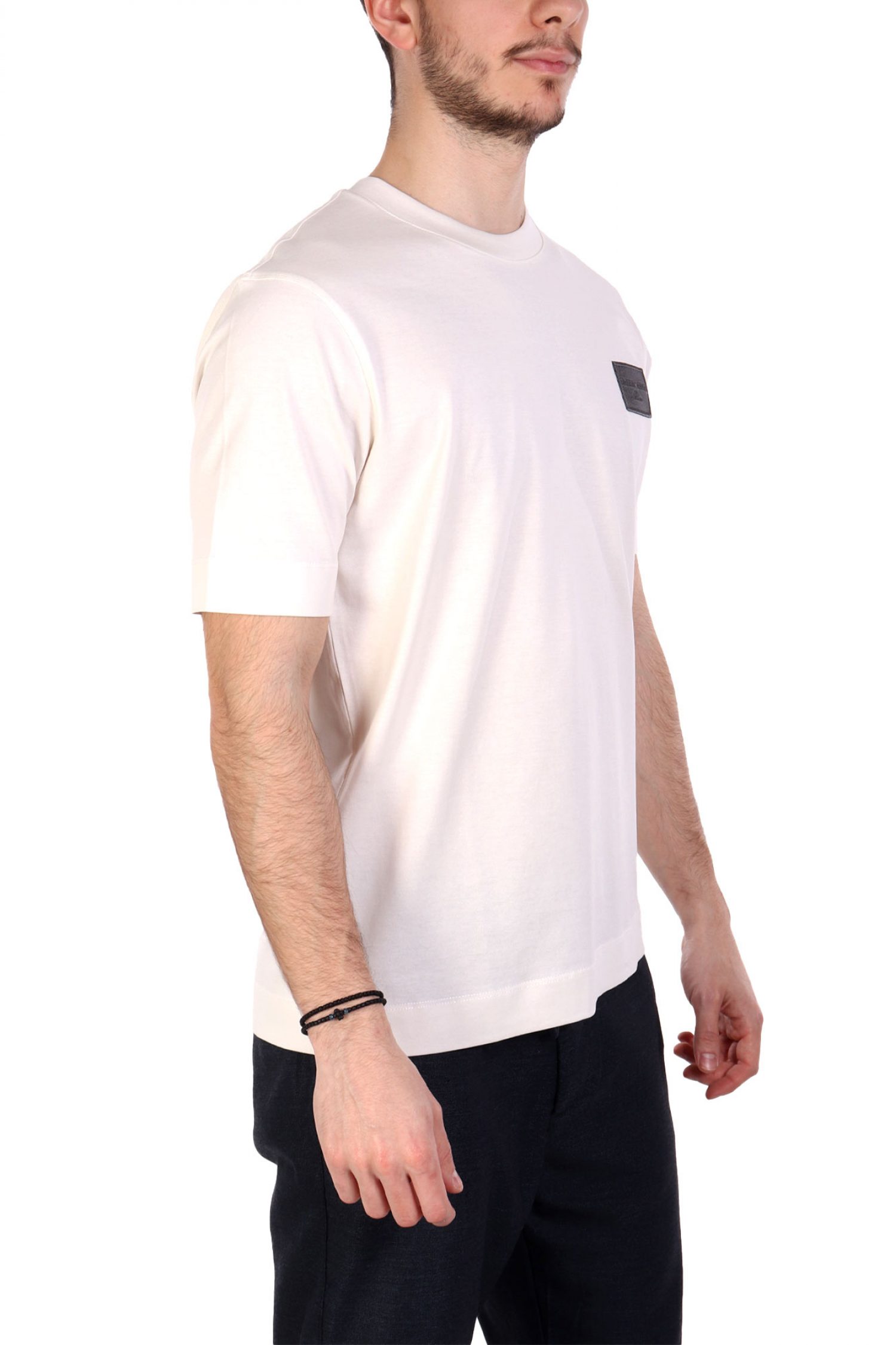 EMPORIO ARMANI T-SHIRT LOGO MILANO ΥΠΟΛΕΥΚΟ