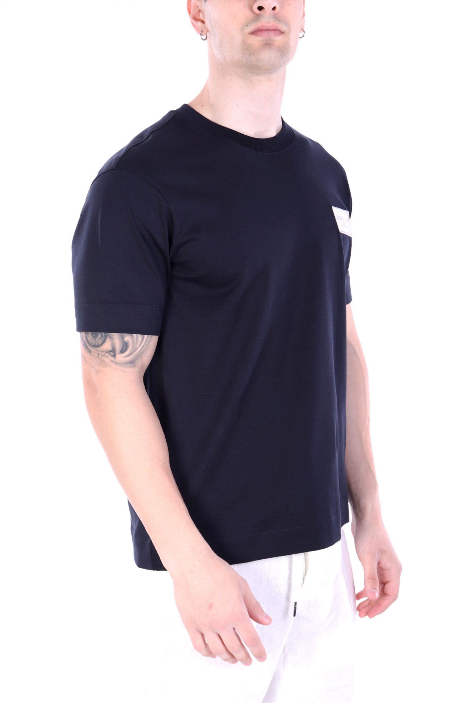 EMPORIO ARMANI T-SHIRT LOGO MILANO ΜΠΛΕ