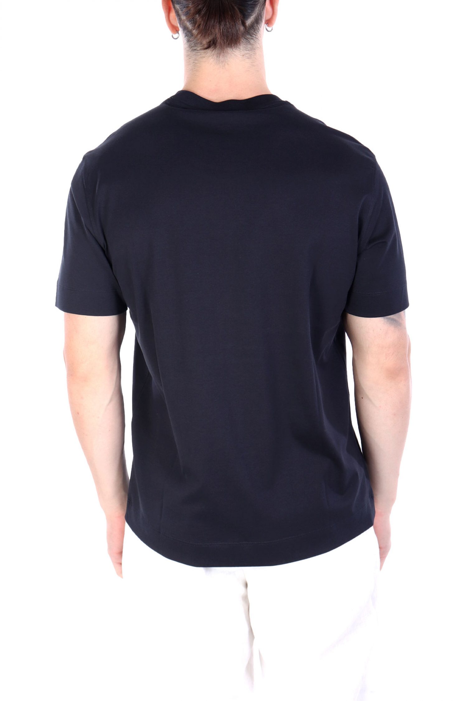 EMPORIO ARMANI T-SHIRT LOGO MILANO ΜΠΛΕ