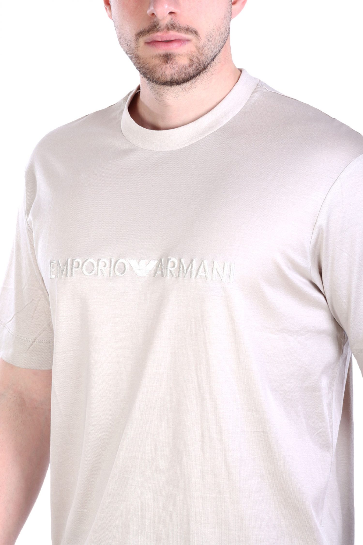 EMPORIO ARMANI T-SHIRT LOGO ΜΠΕΖ