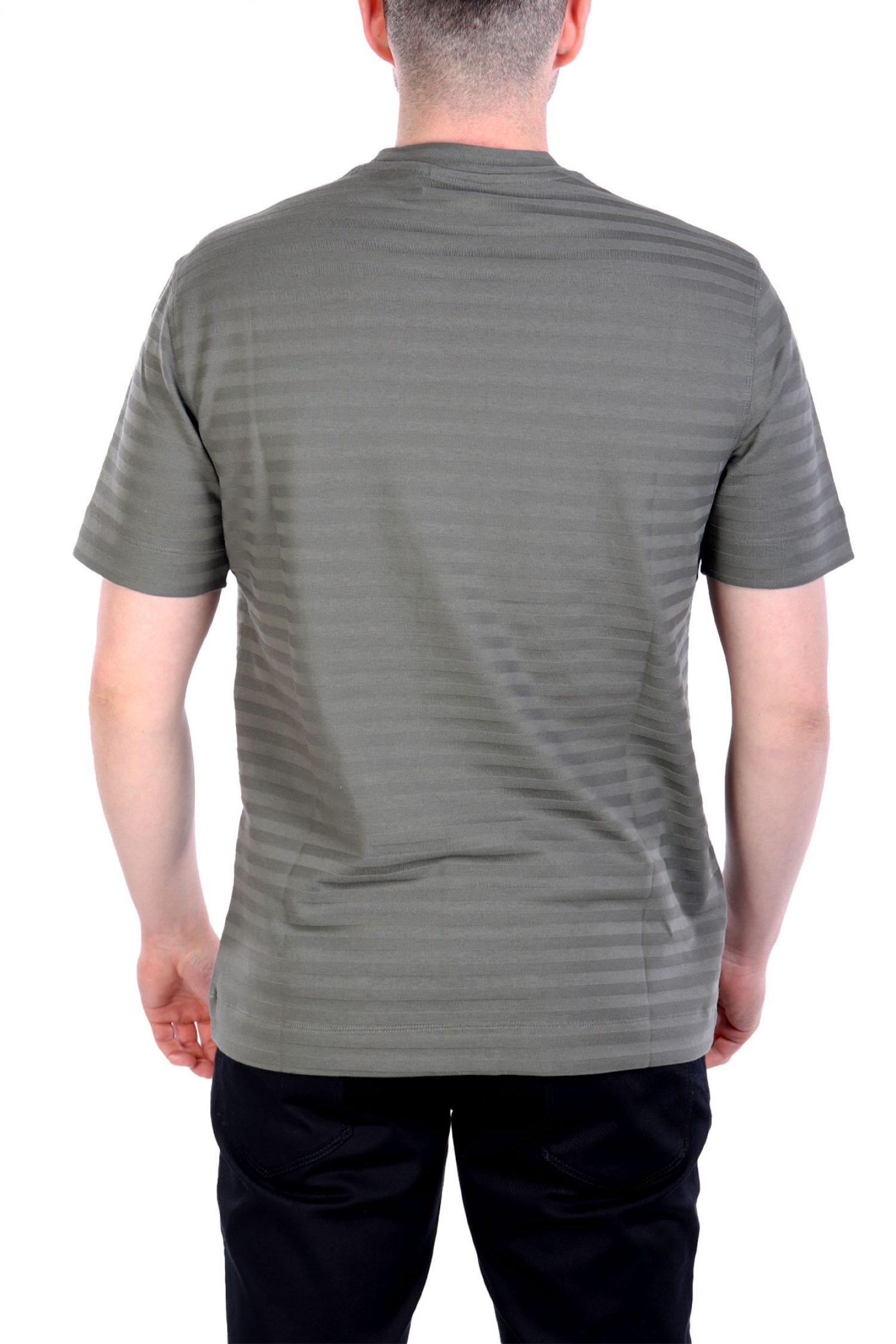 EMPORIO ARMANI T-SHIRT ΡΙΓΕ ΧΑΚΙ