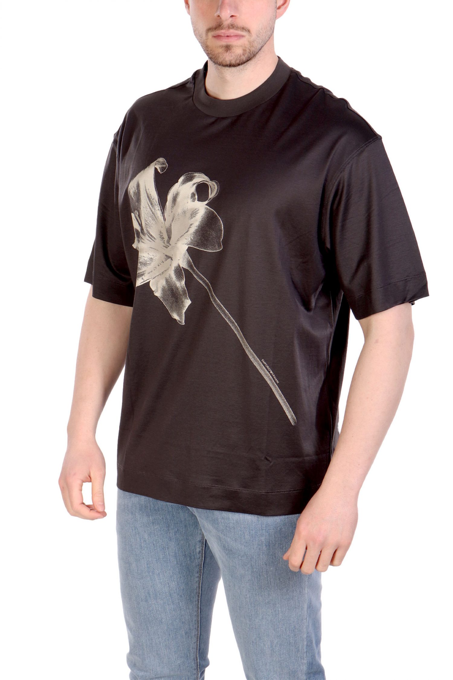 EMPORIO ARMANI T-SHIRT LOGO ΑΝΘΡΑΚΙ