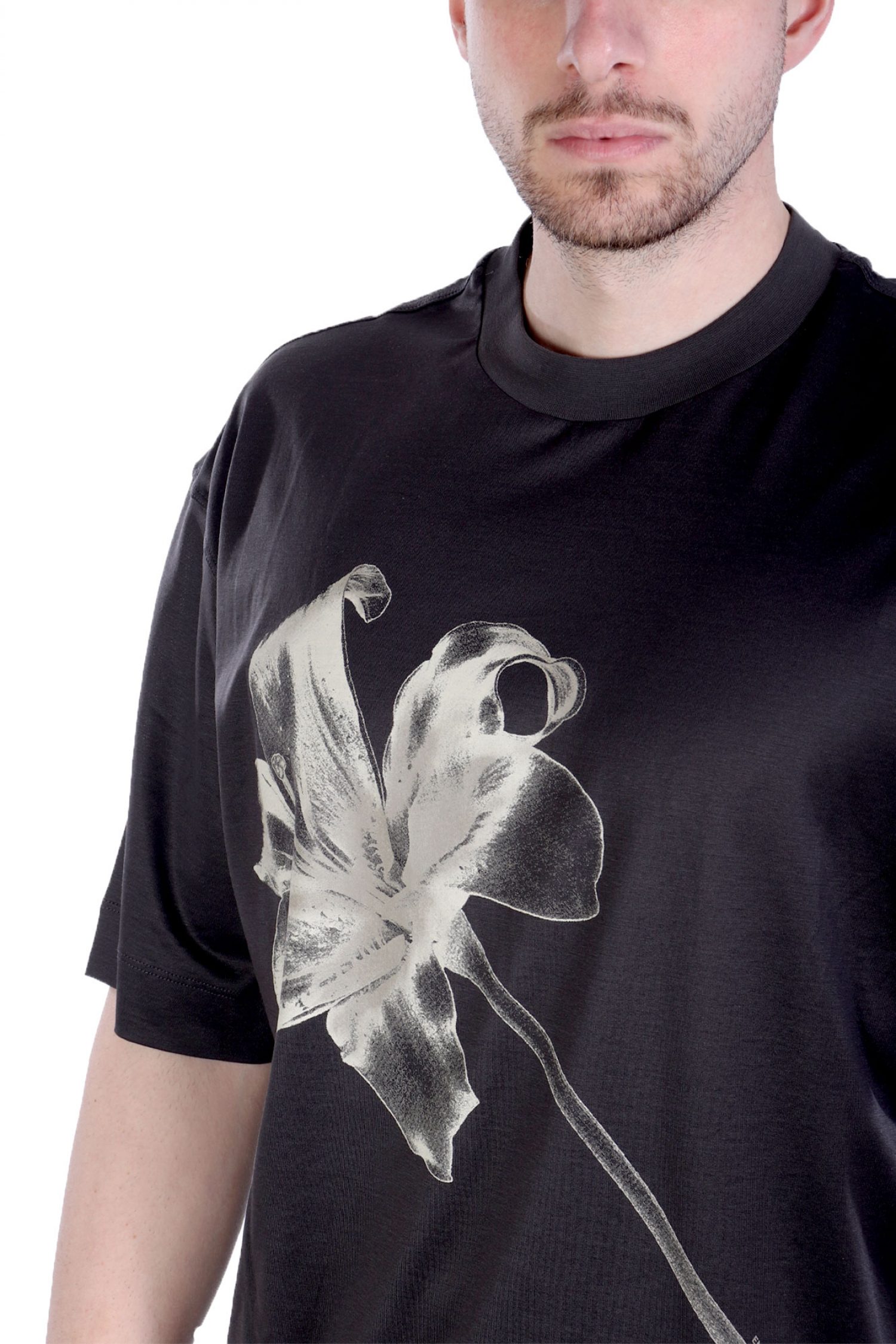 EMPORIO ARMANI T-SHIRT LOGO ΑΝΘΡΑΚΙ