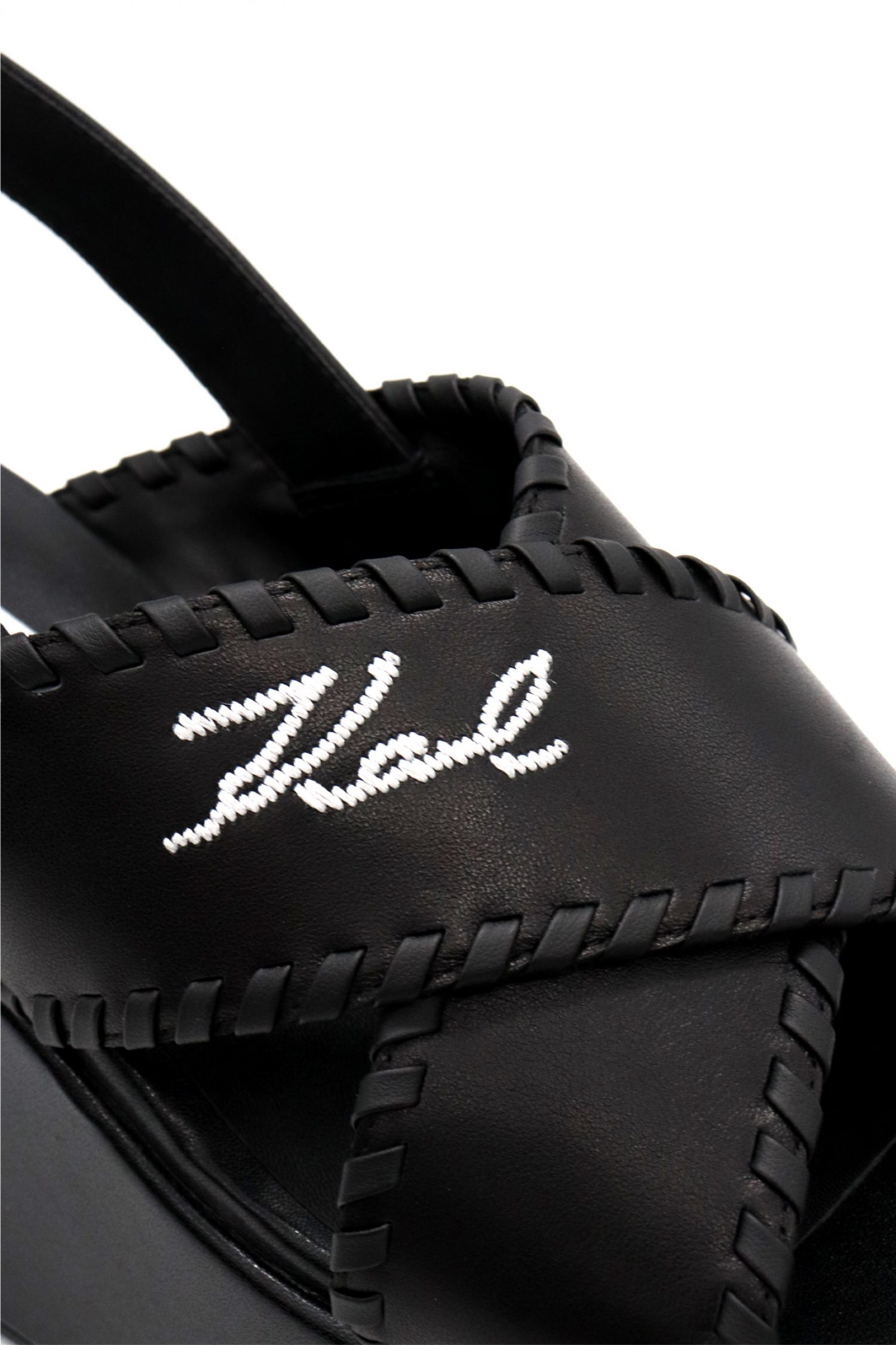 KARL LAGERFELD ΠΑΠΟΥΤΣΙΑ ΠΛΑΤΦΟΡΜΕΣ WENDY WHIPSTICH KROSS STRAP LOGO ΜΑΥΡΟ