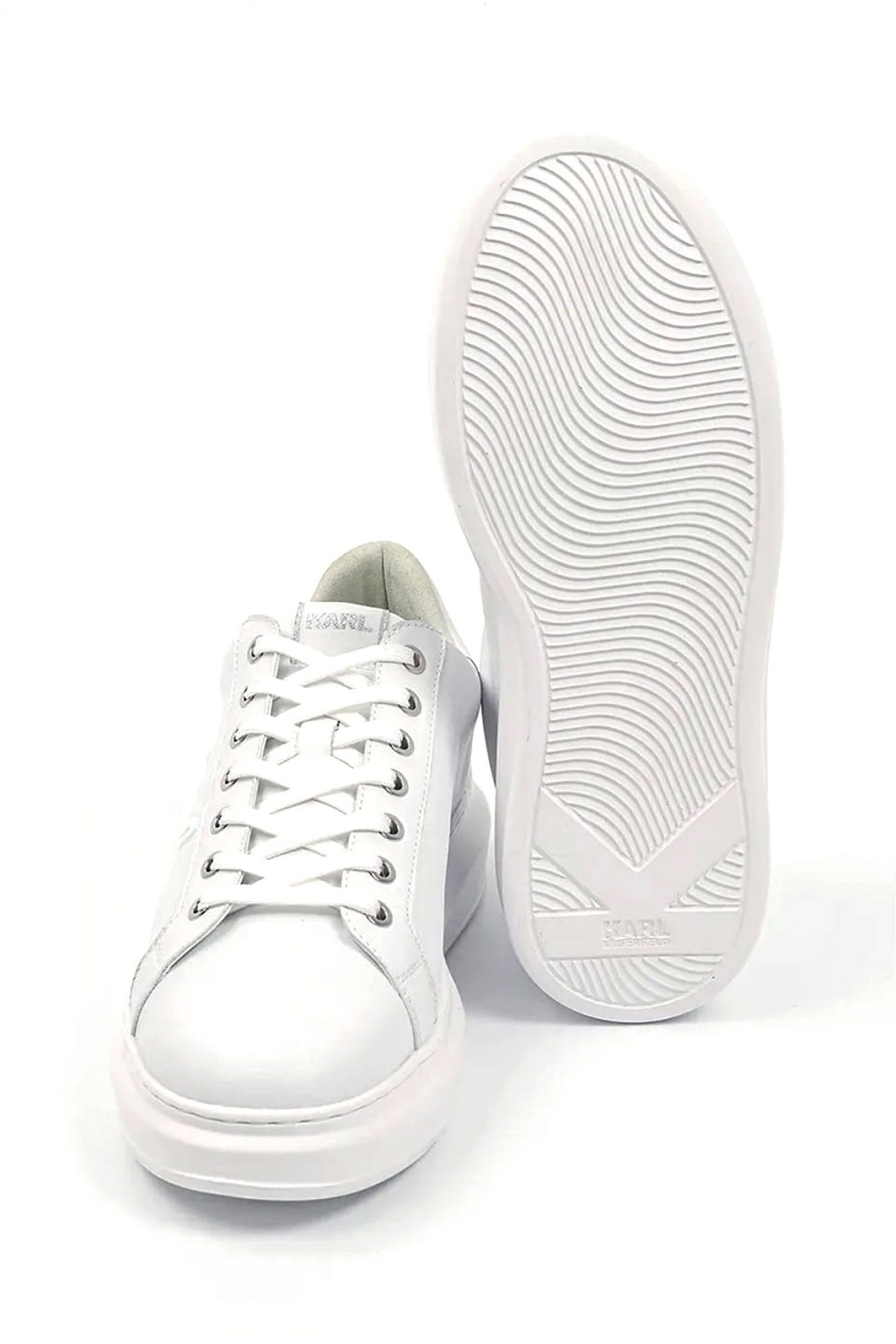 KARL LAGERFELD ΠΑΠΟΥΤΣΙΑ SNEAKERS KAPRI MENS KARL SIGNIA SHINE ΛΕΥΚΟ φωτογραφία