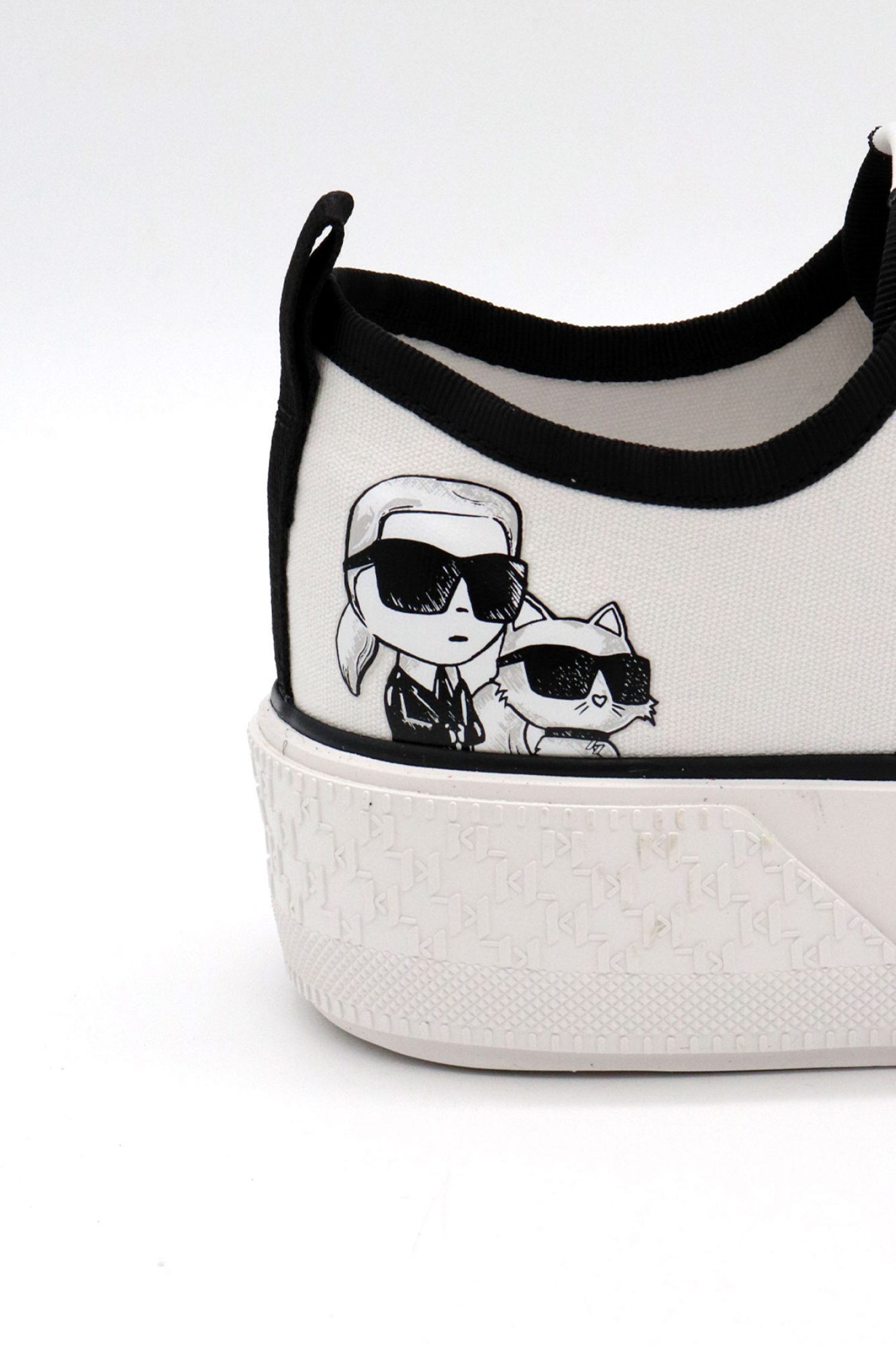 KARL LAGERFELD ΠΑΠΟΥΤΣΙΑ SNEAKERS KAMPUS MAX III TWIN KAMBAΣ LOGO ΛΕΥΚΟ