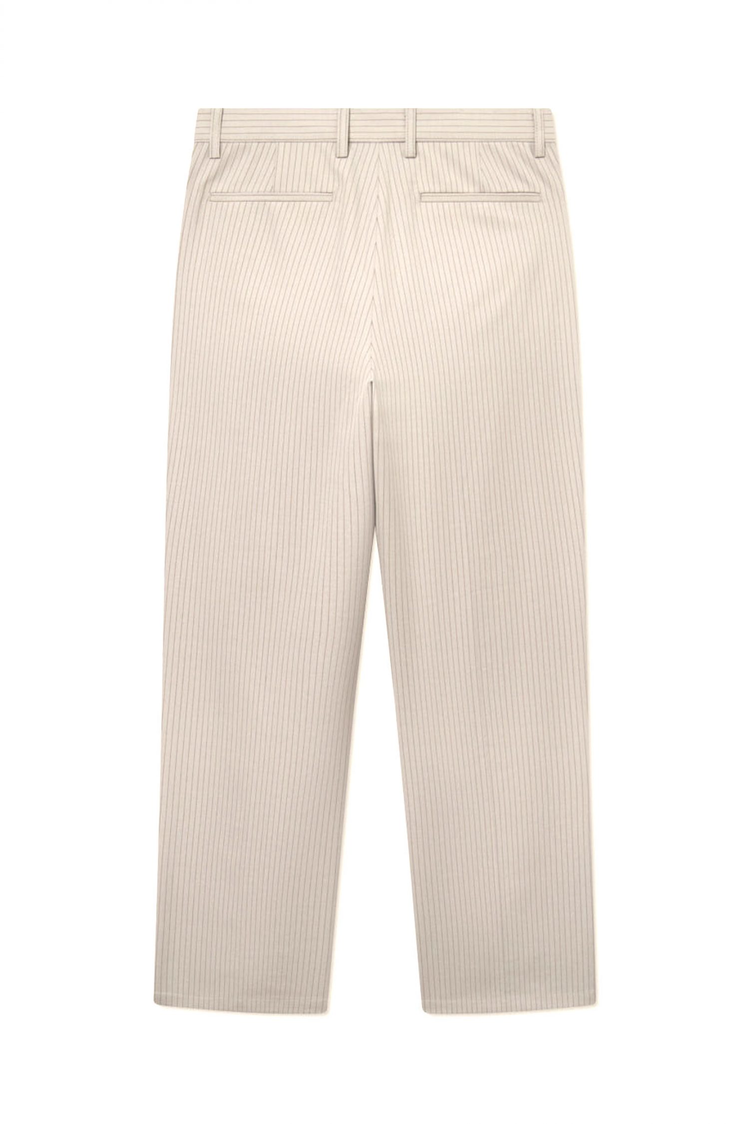 LES DEUX ΠΑΝΤΕΛΟΝΙ CHINO ΠΙΕΤΑ REECE PLEATED PINSTRIPE ΡΙΓΕ ΜΠΕΖ-ΚΑΦΕ φωτογραφία