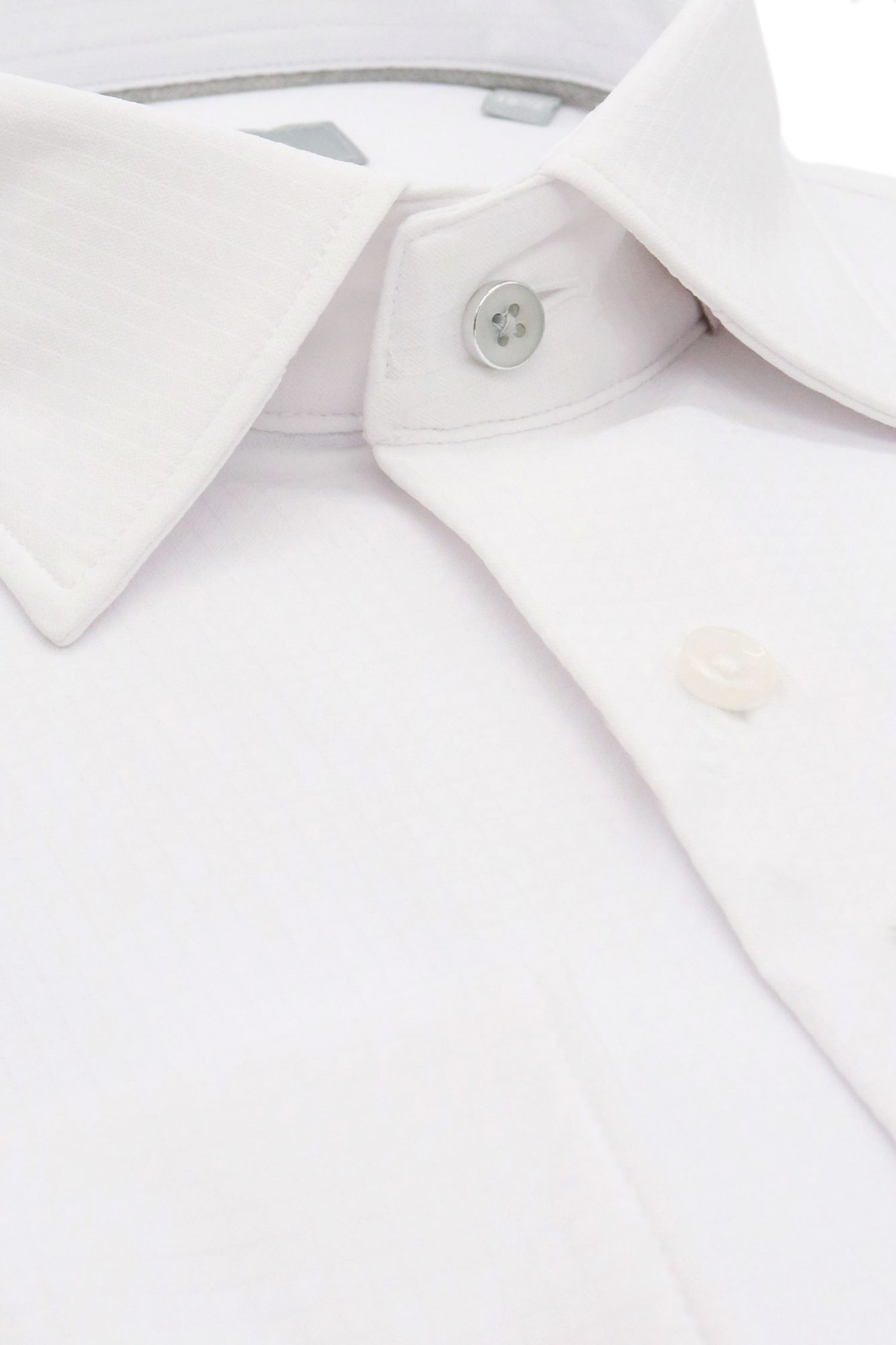 MICHAEL KORS ΠΟΥΚΑΜΙΣΟ ΜΙΚΡΟΣΧΕΔΙΟ SLIM FIT PERFORMANCE DOBBY ΛΕΥΚΟ