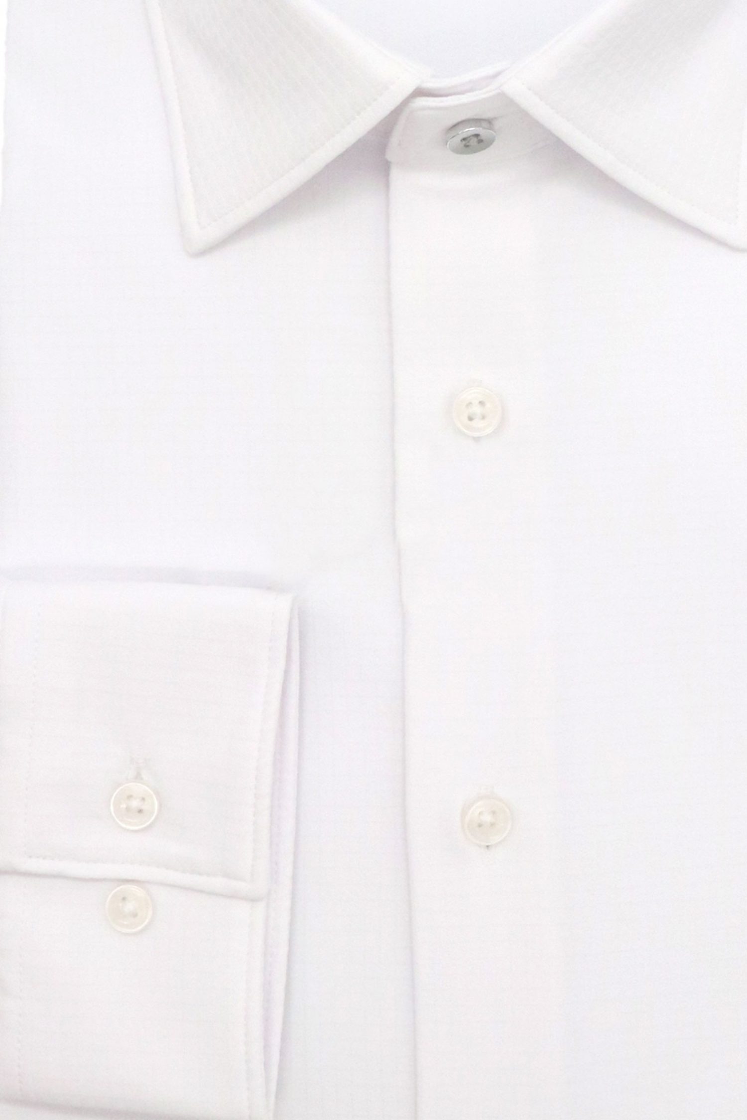 MICHAEL KORS ΠΟΥΚΑΜΙΣΟ ΜΙΚΡΟΣΧΕΔΙΟ SLIM FIT PERFORMANCE DOBBY ΛΕΥΚΟ