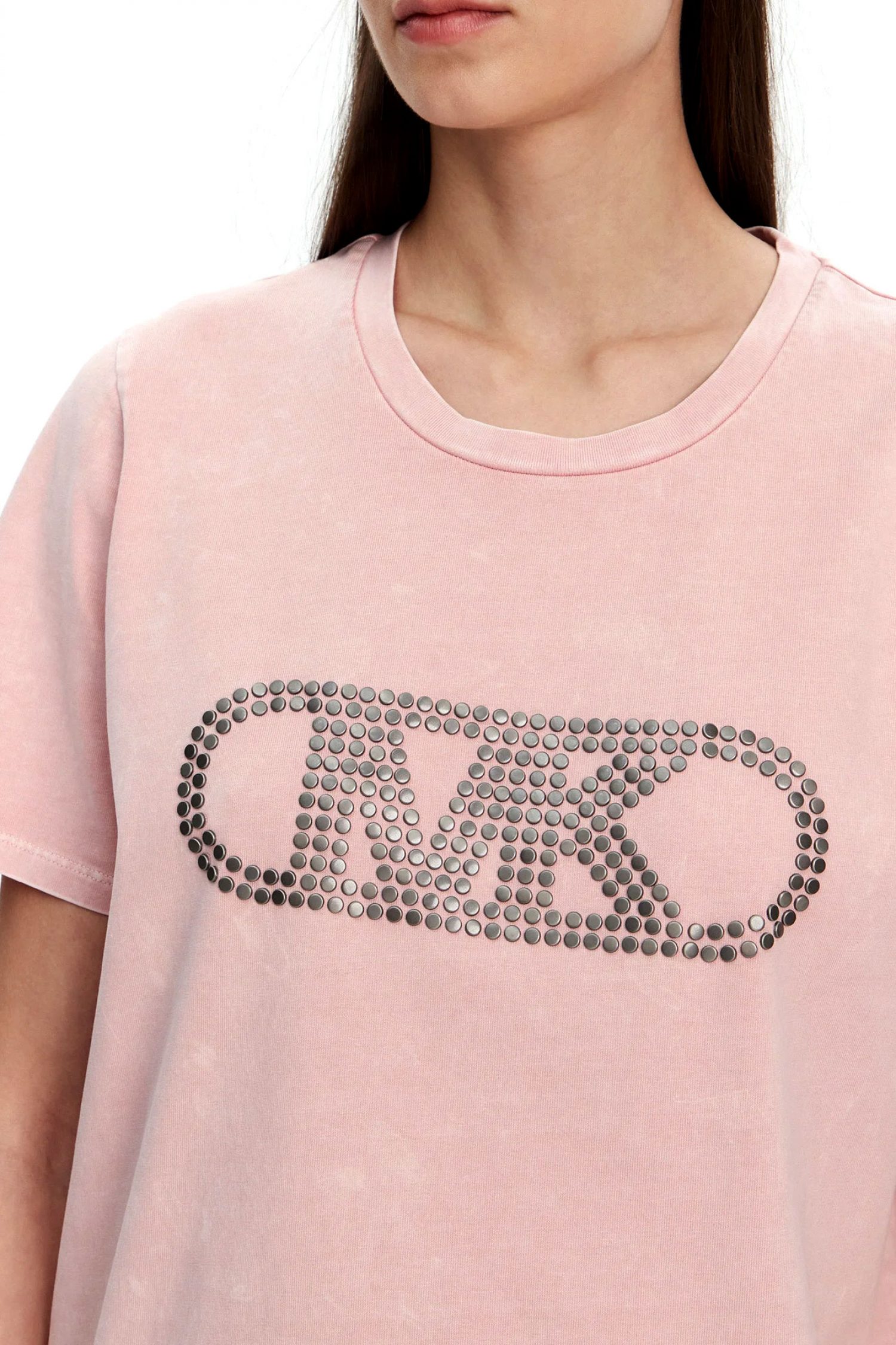 MICHAEL KORS T-SHIRT LOGO ΡΟΖ φωτογραφία