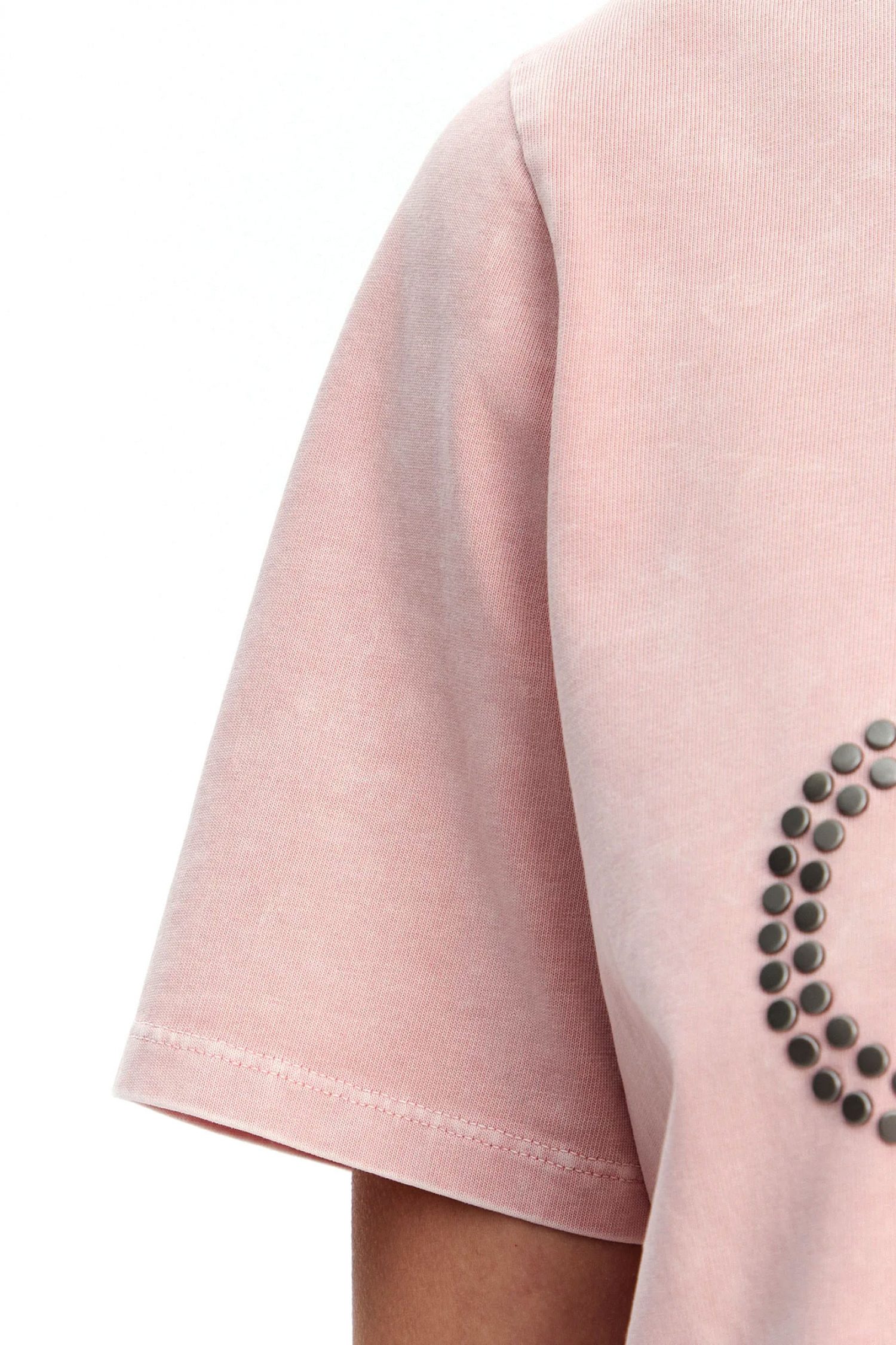 MICHAEL KORS T-SHIRT LOGO ΡΟΖ φωτογραφία