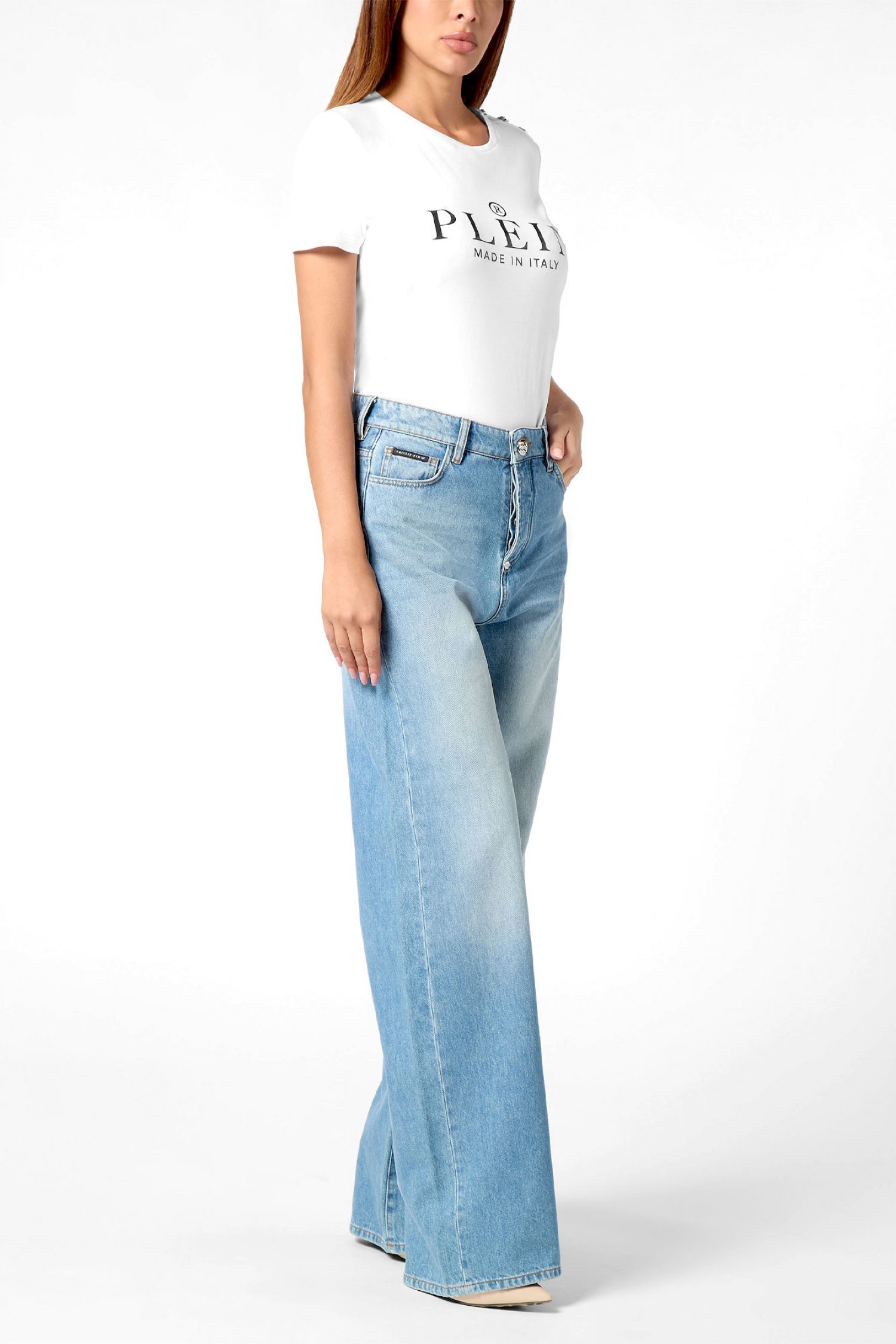 PHILIPP PLEIN ΠΑΝΤΕΛΟΝΙ JEANS SKATER FIT ΜΠΛΕ