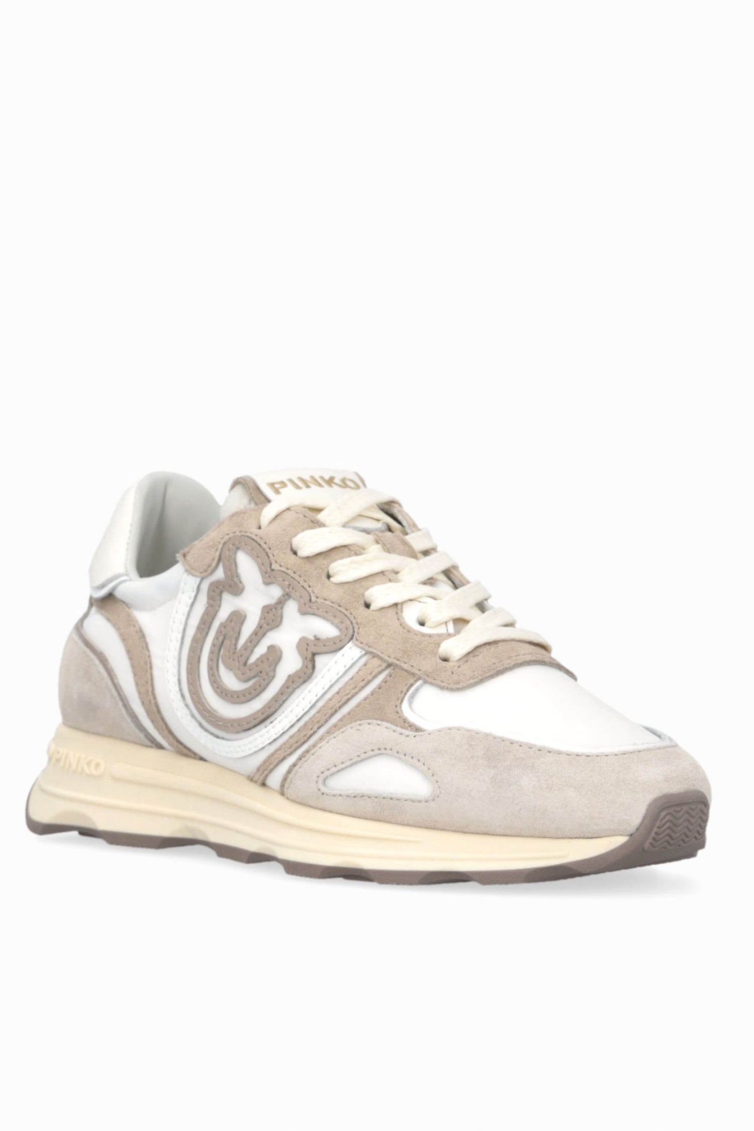 PINKO SNEAKERS ZOE 01 - SNEAKER COW SUEDE/NYLON ΕΚΡΟΥ