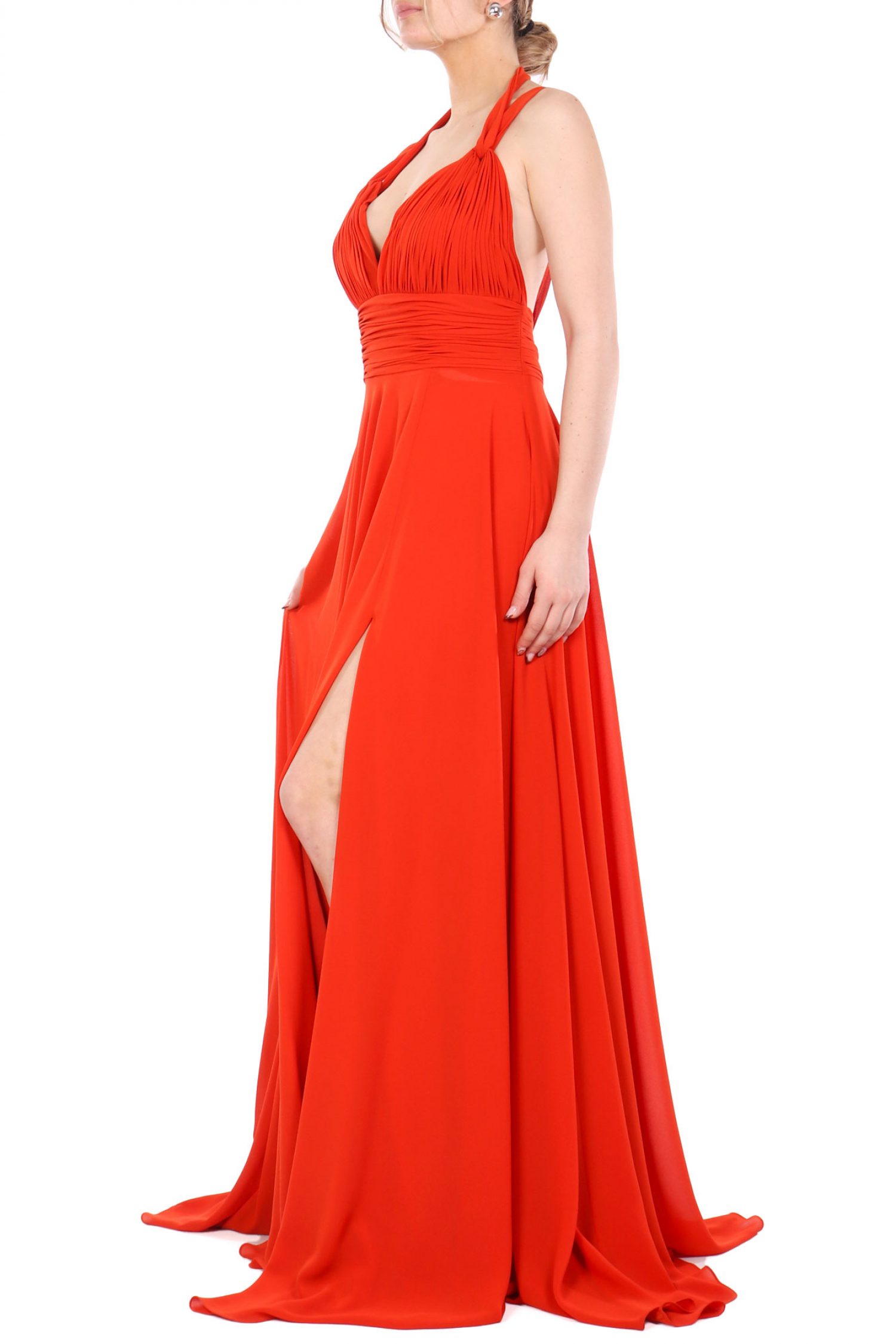 TWINS FANTASY ΦΟΡΕΜΑ MAXI ΑΝΟΙΧΤΗ ΠΛΑΤΗ ΠΟΡΤΟΚΑΛΙ