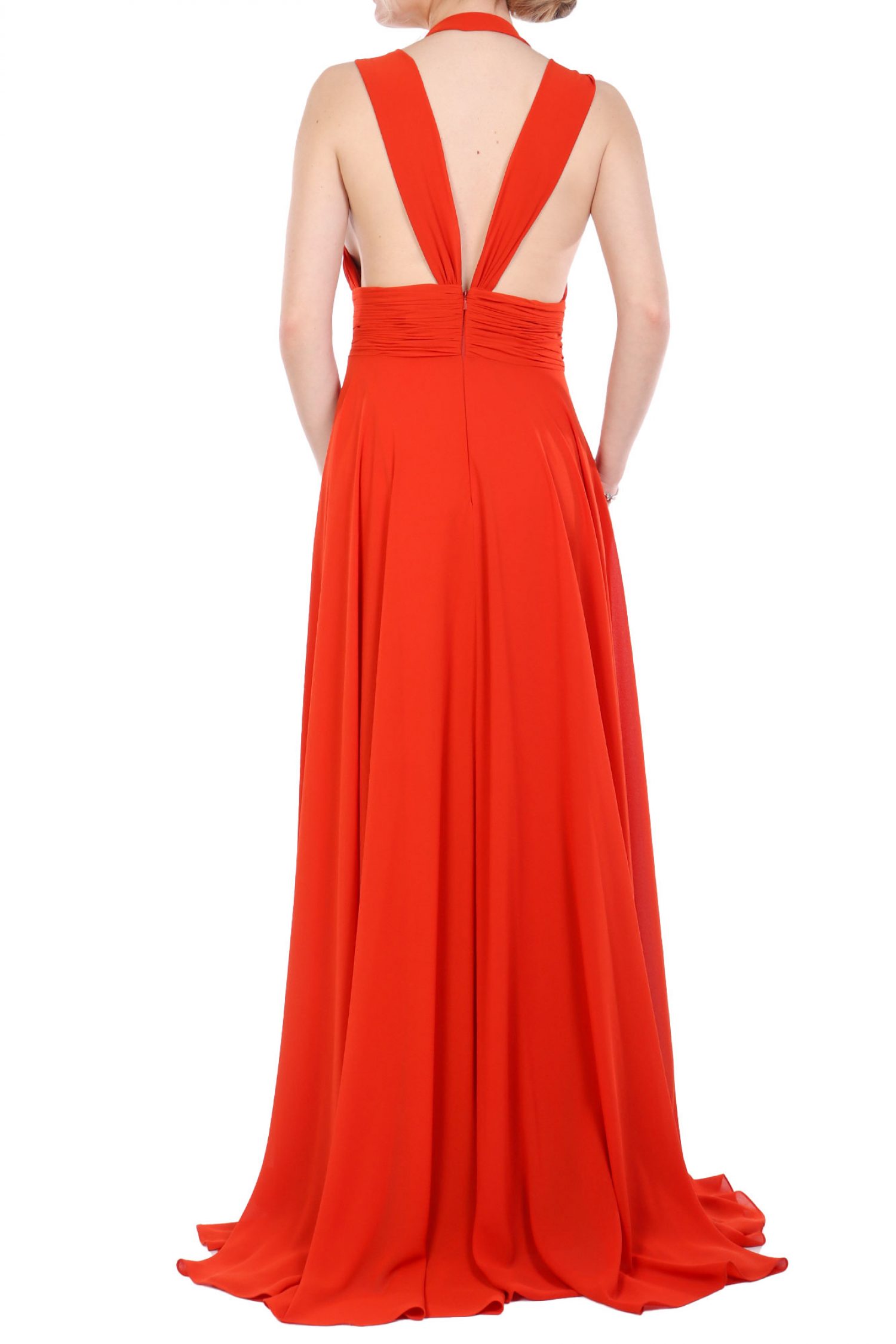 TWINS FANTASY ΦΟΡΕΜΑ MAXI ΑΝΟΙΧΤΗ ΠΛΑΤΗ ΠΟΡΤΟΚΑΛΙ