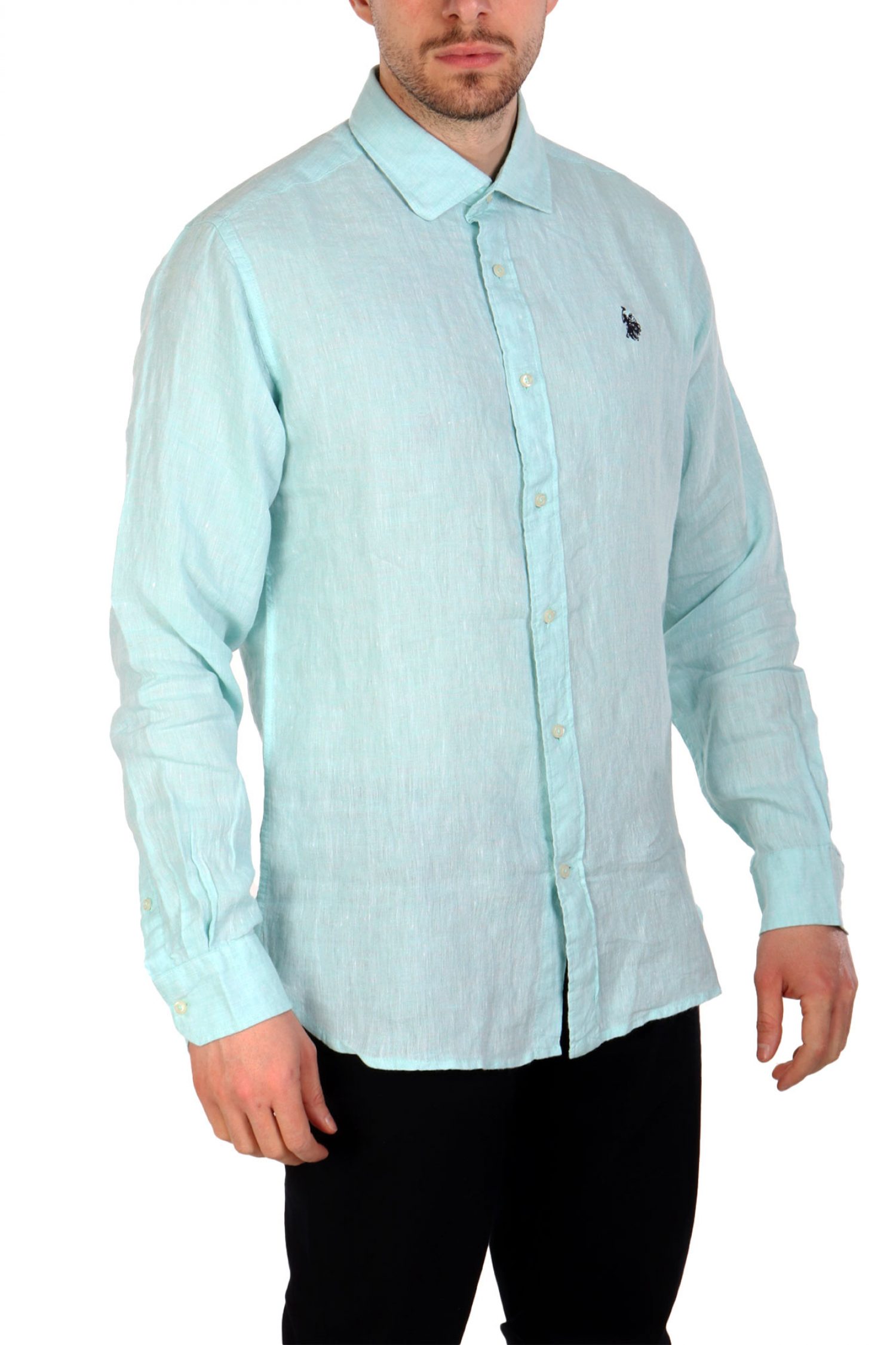 U.S.POLO ASSN ΠΟΥΚΑΜΙΣΟ SLIM FIT ΟΙΝΟΠΝΕΥΜΑΤΙ φωτογραφία