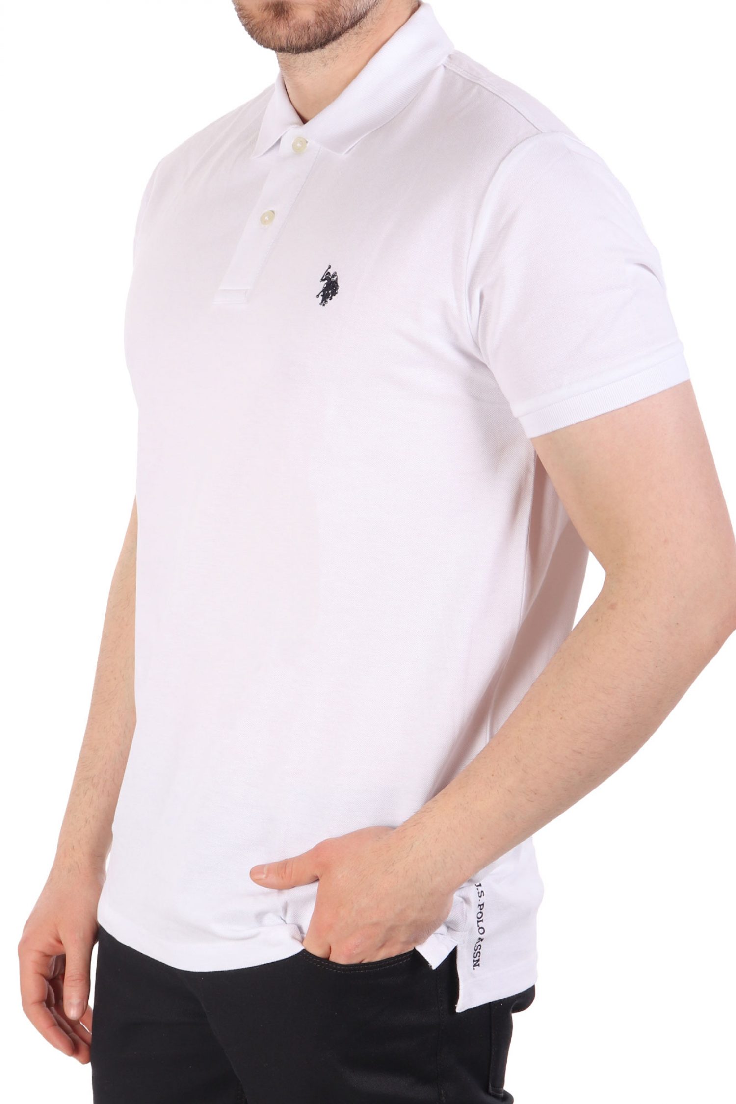 U.S.POLO ASSN POLO KING LOGO ΛΕΥΚΟ