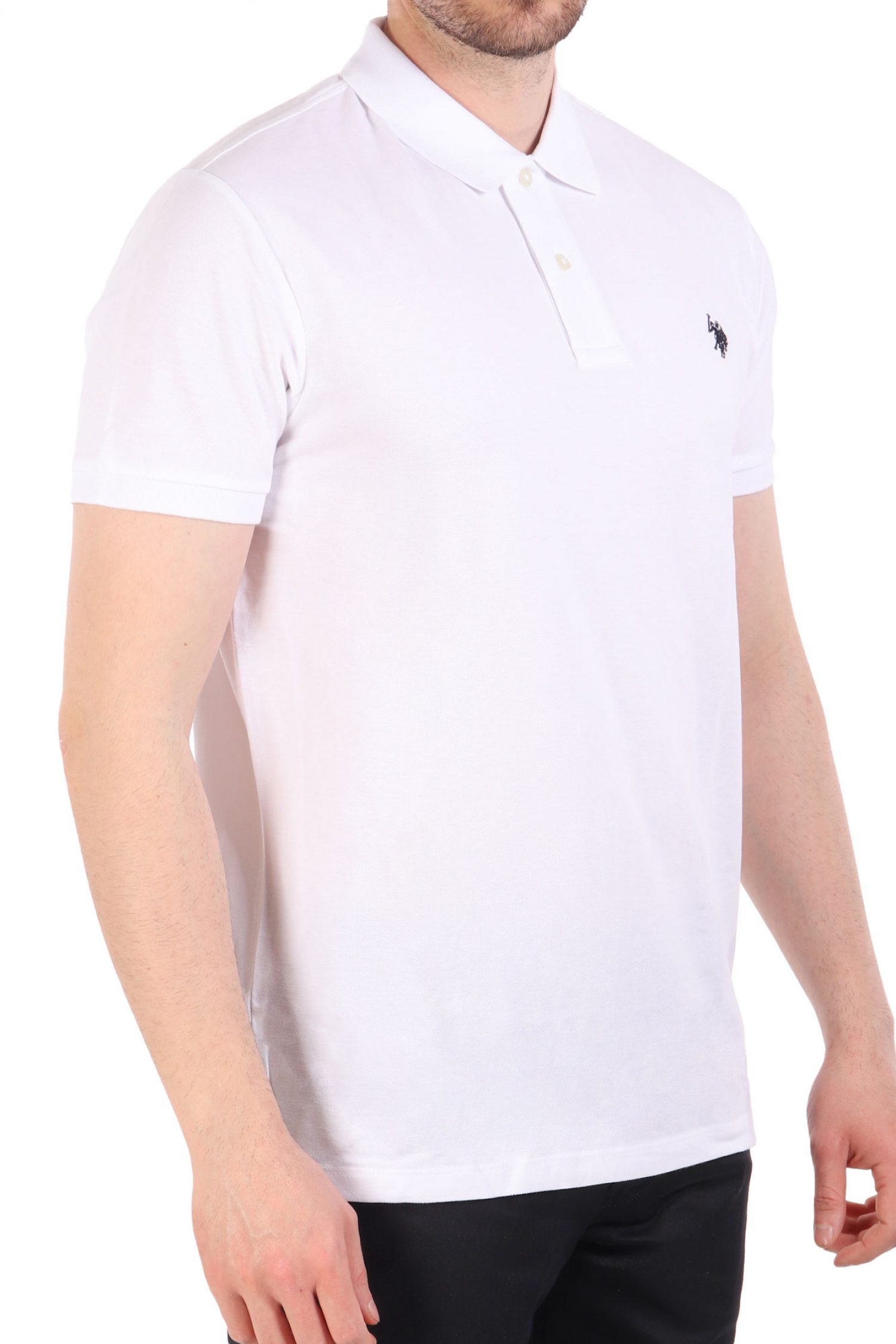 U.S.POLO ASSN POLO KING LOGO ΛΕΥΚΟ