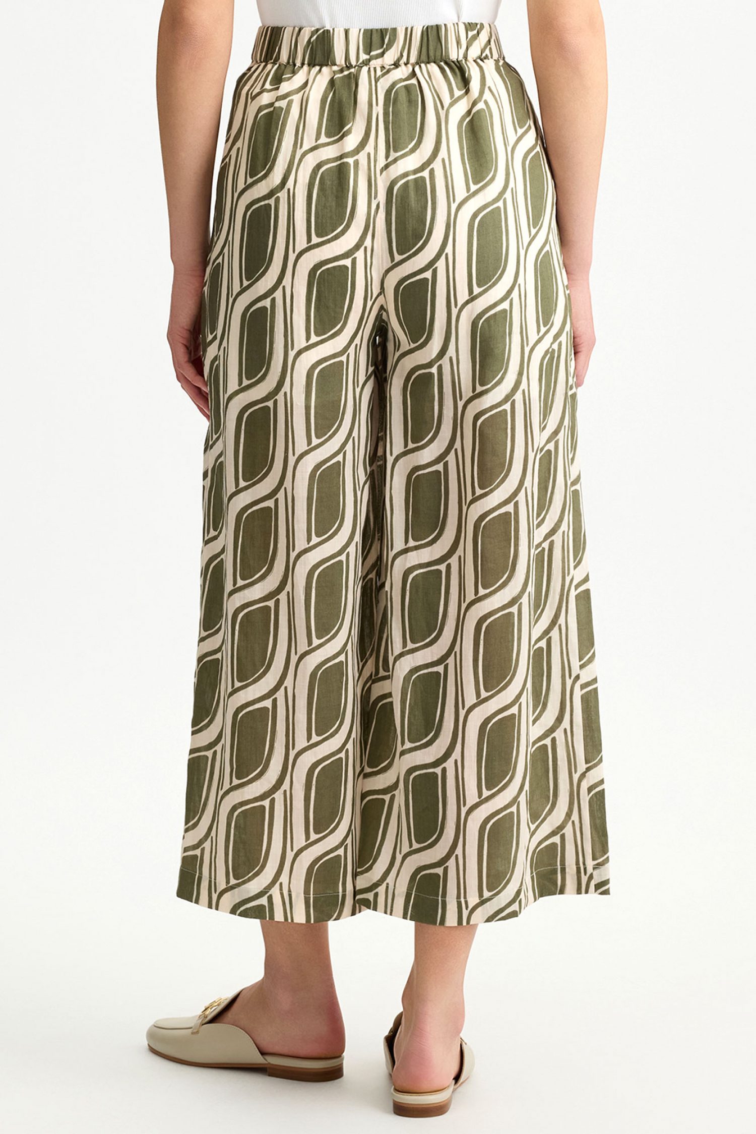 LIU-JO ΠΑΝΤΕΛΟΝΑ ΣΧΕΔΙΟ ΕΚΡΟΥ-ΛΑΔΙ